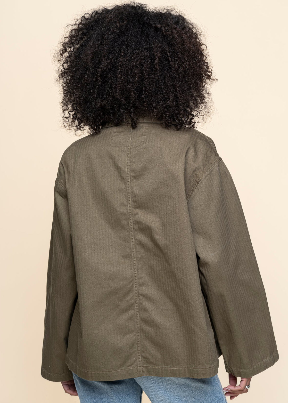 Veste en coton bio | kaki "bibbi workwear jacket - olive"