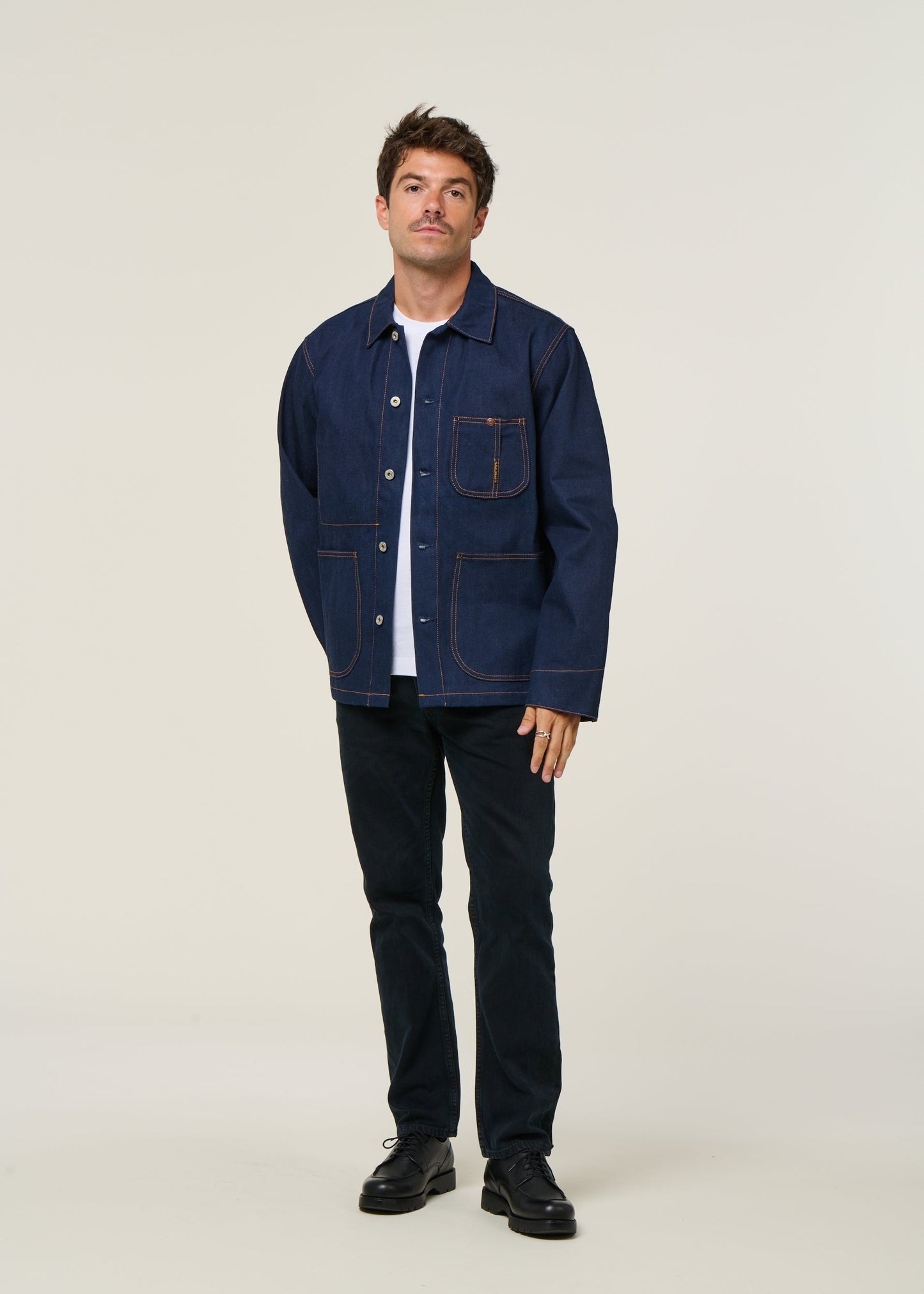 Veste denim workwear en coton bio | "howie painter denim jacket - light"