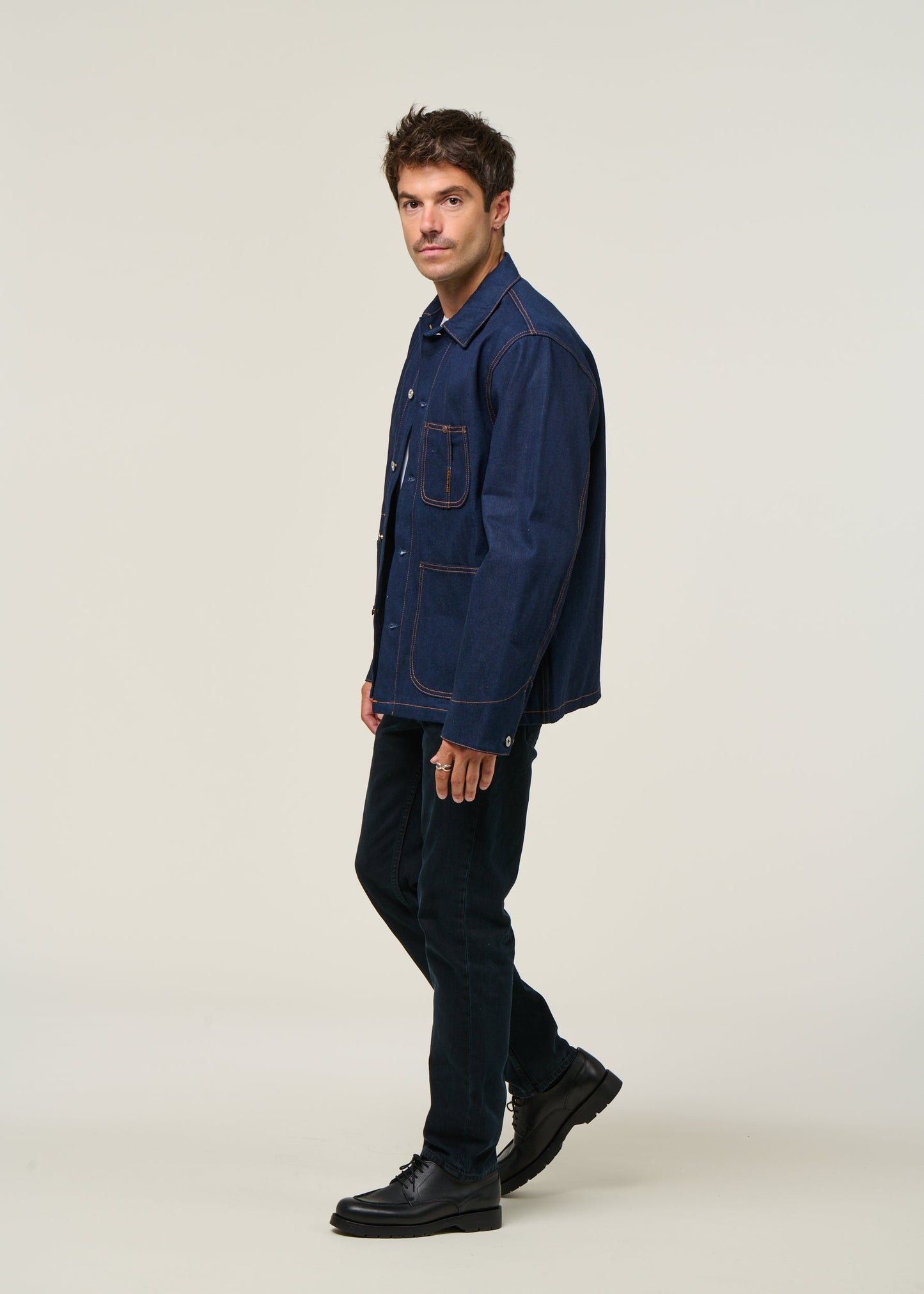 Veste denim workwear en coton bio | "howie painter denim jacket - light"