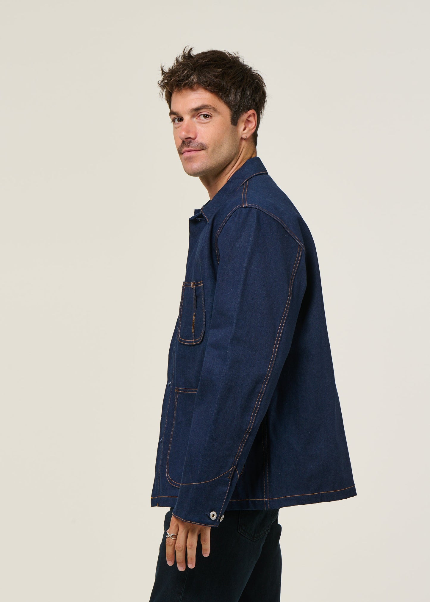 Veste denim workwear en coton bio | "howie painter denim jacket - light"