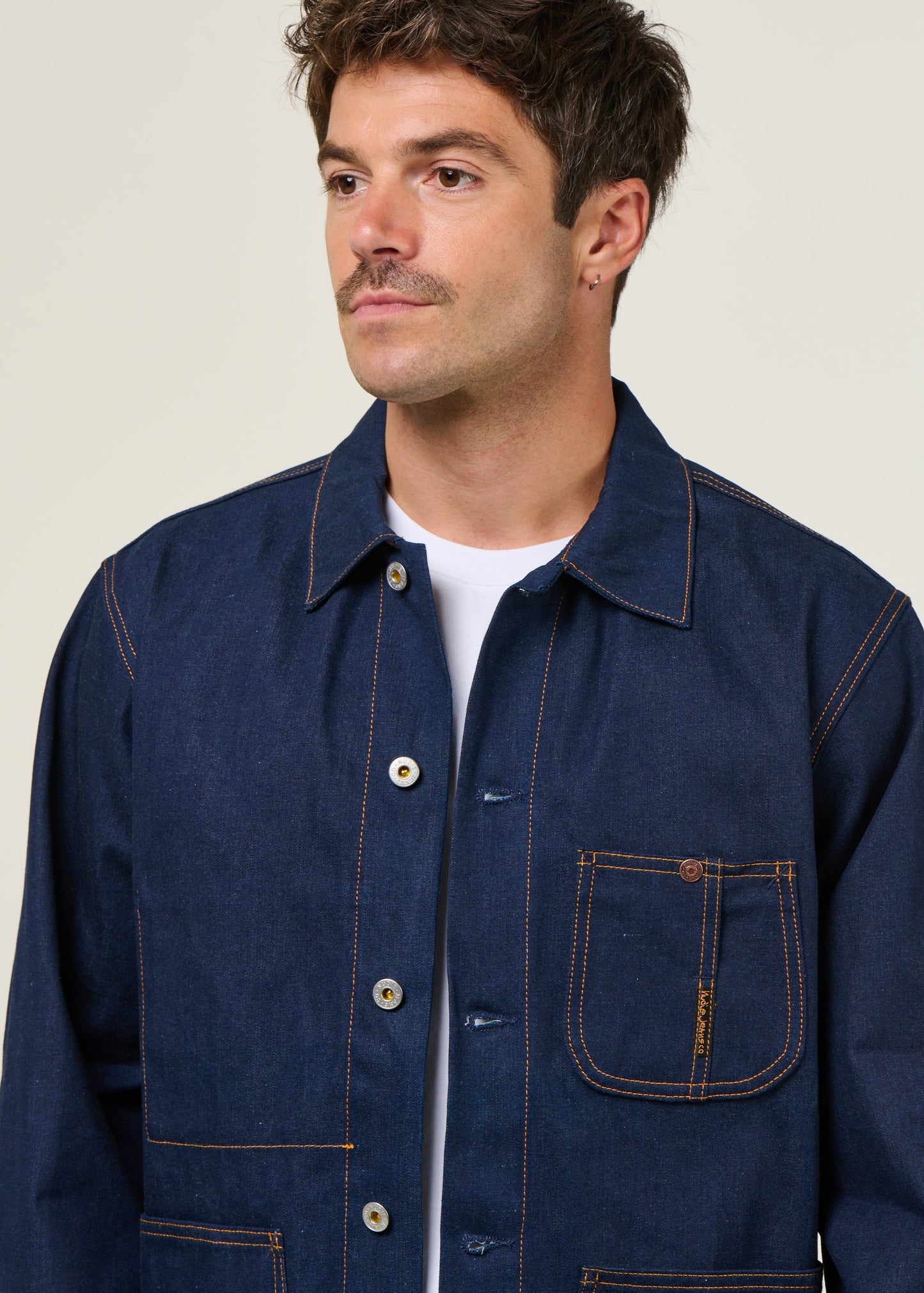 Veste denim workwear en coton bio | "howie painter denim jacket - light"