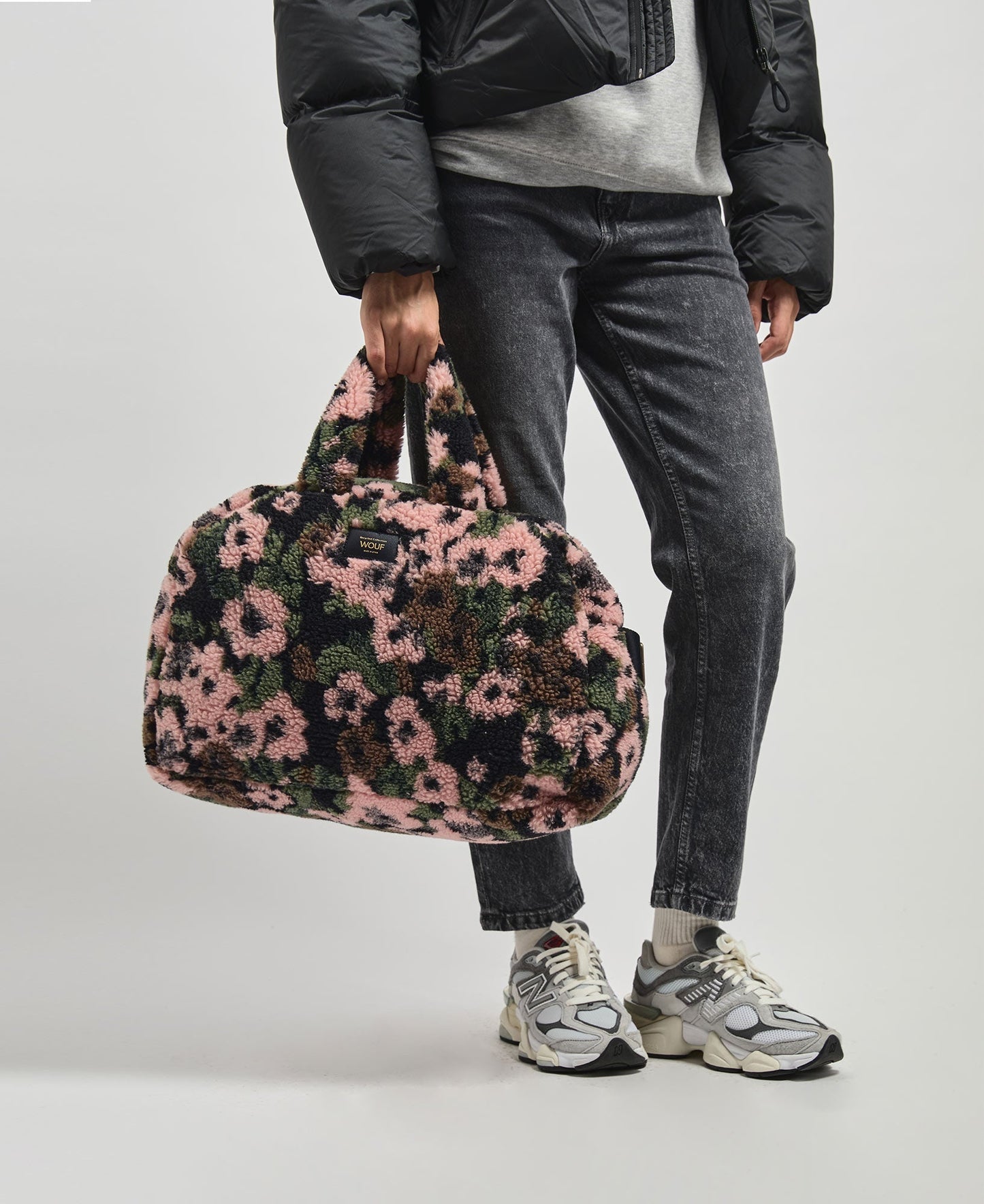 Sac weekend en matières recyclées | motif fleuri "margot weekend bag"