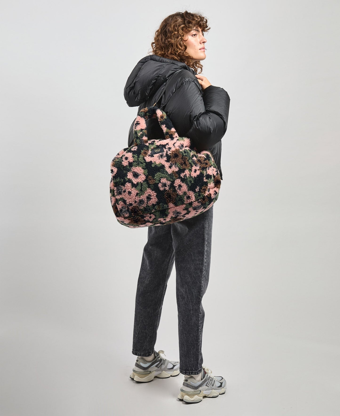 Sac weekend en matières recyclées | motif fleuri "margot weekend bag"