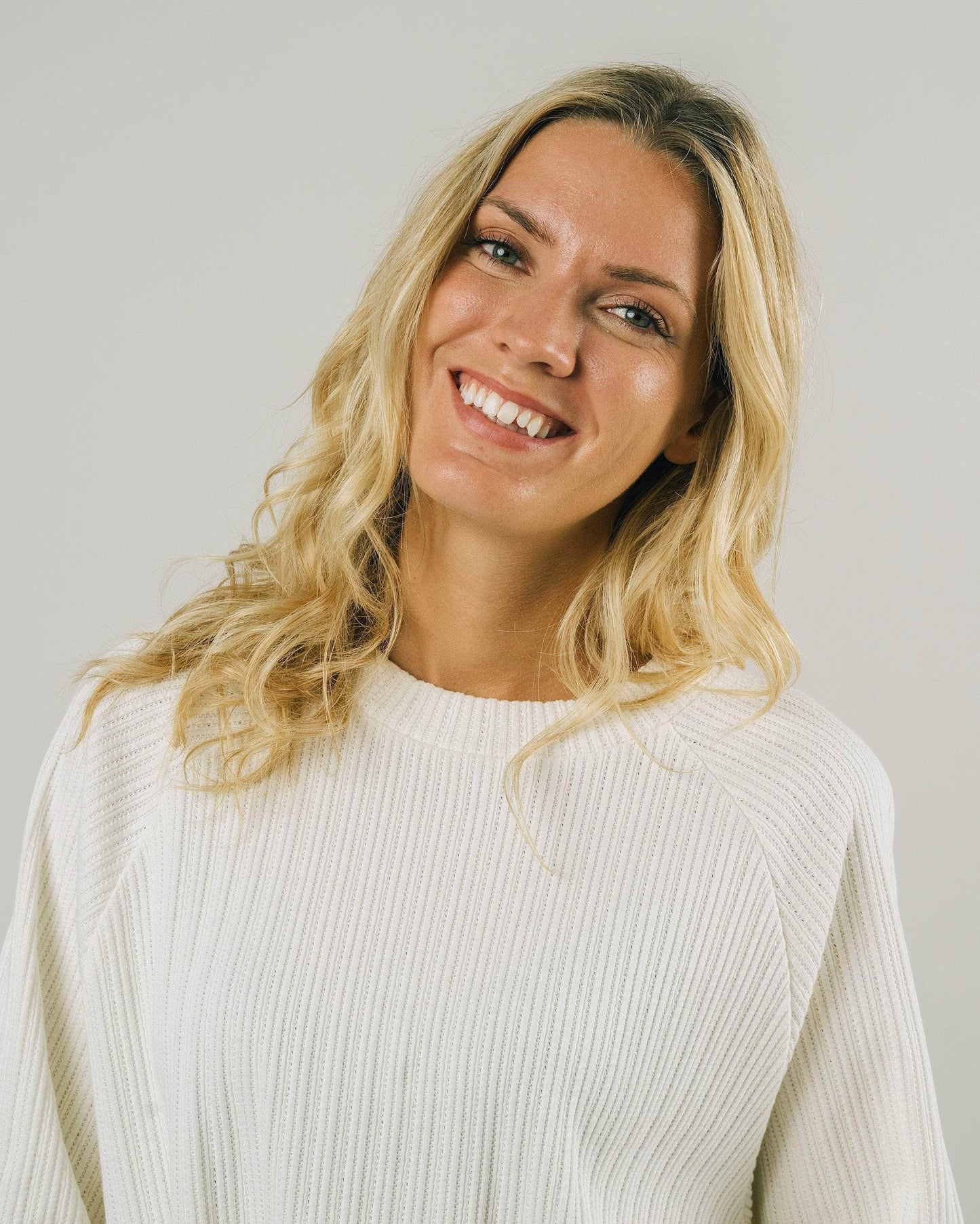 Sweat finblanc manche courte en coton bio - cala half sleeve sweatshirt white