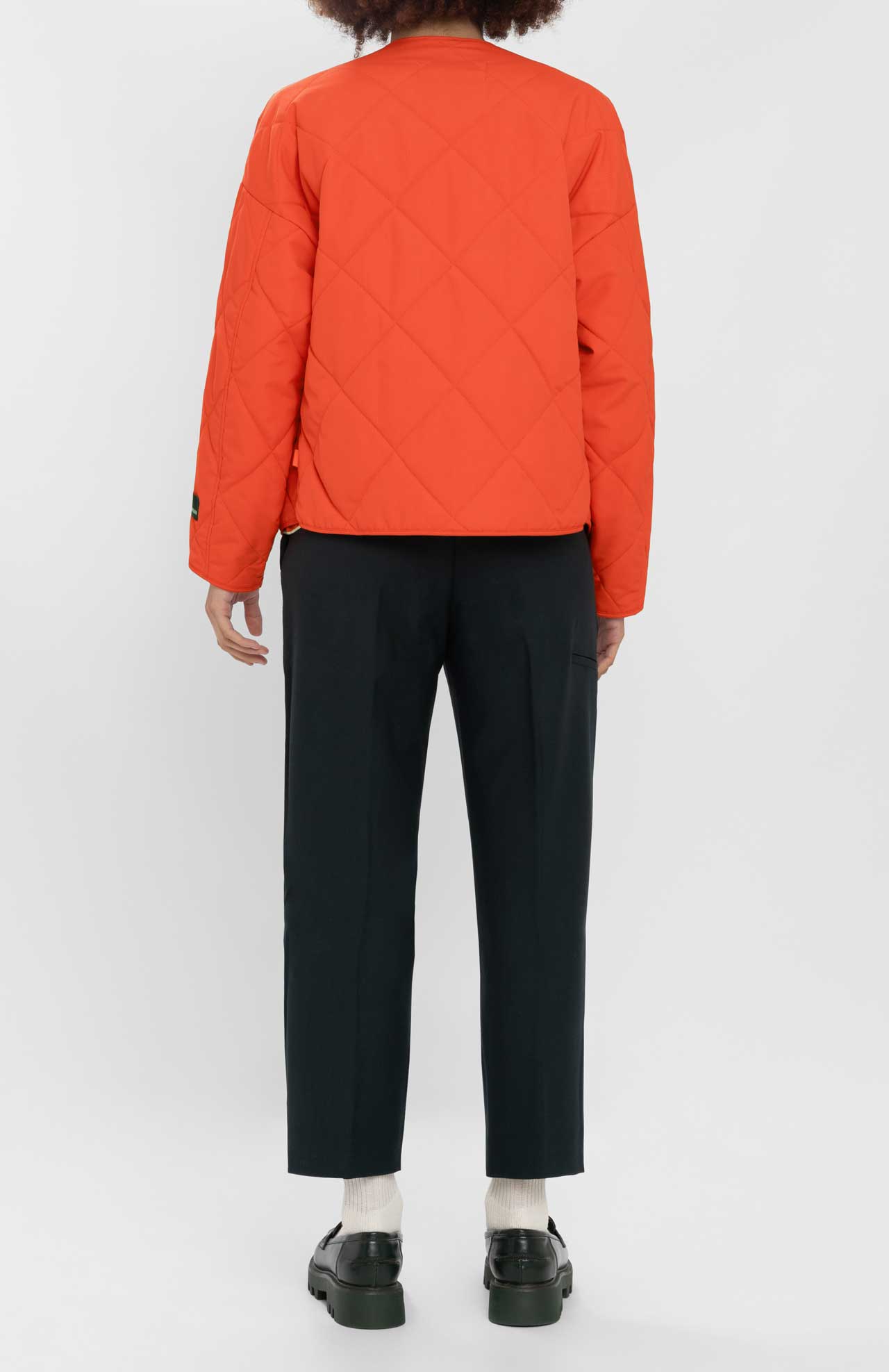Veste matelassée en matières recyclées | orange "denise"