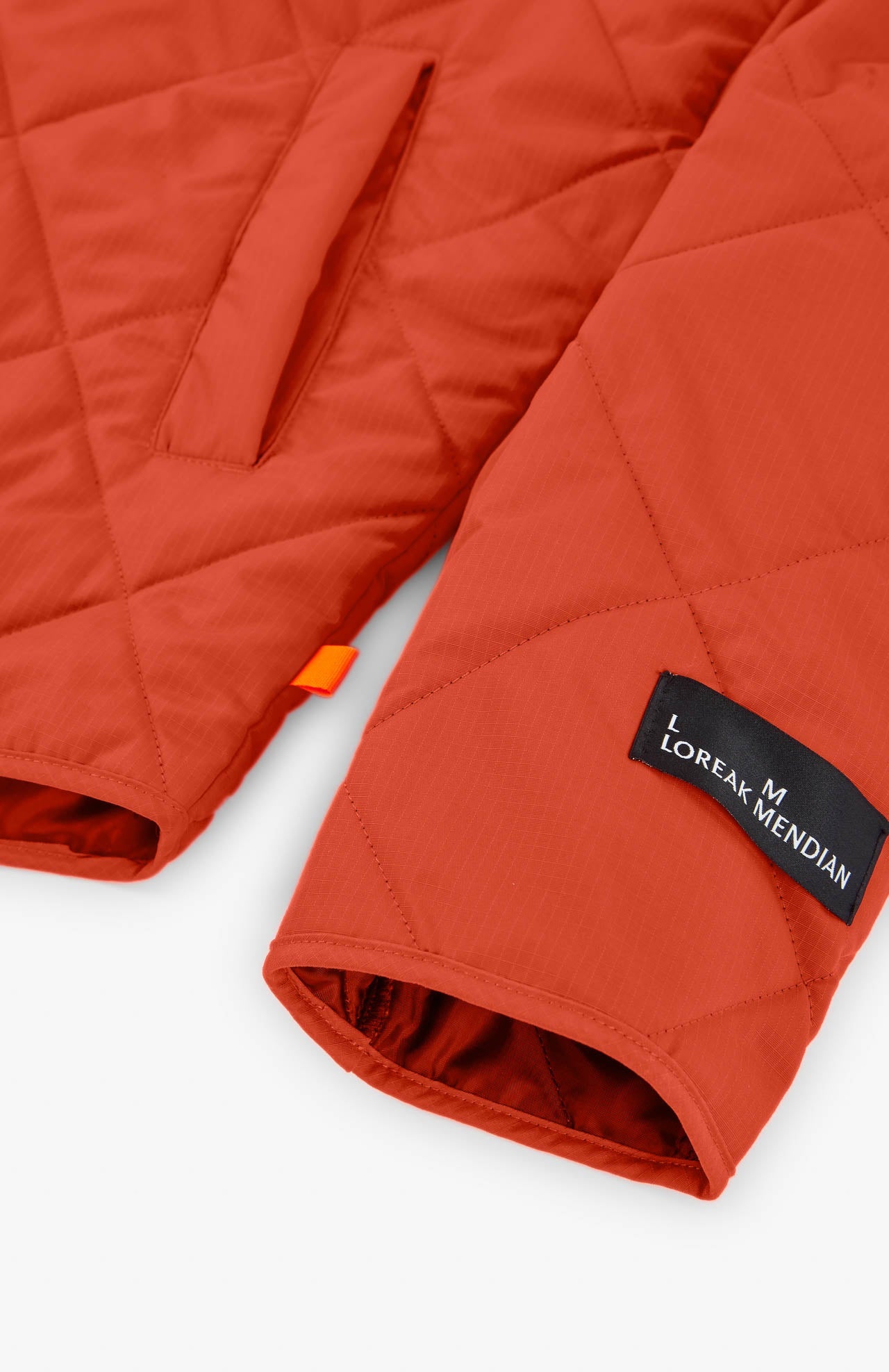 Veste matelassée en matières recyclées | orange "denise"