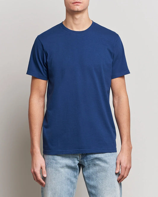 T-shirt en coton bio | bleu "royal blue"