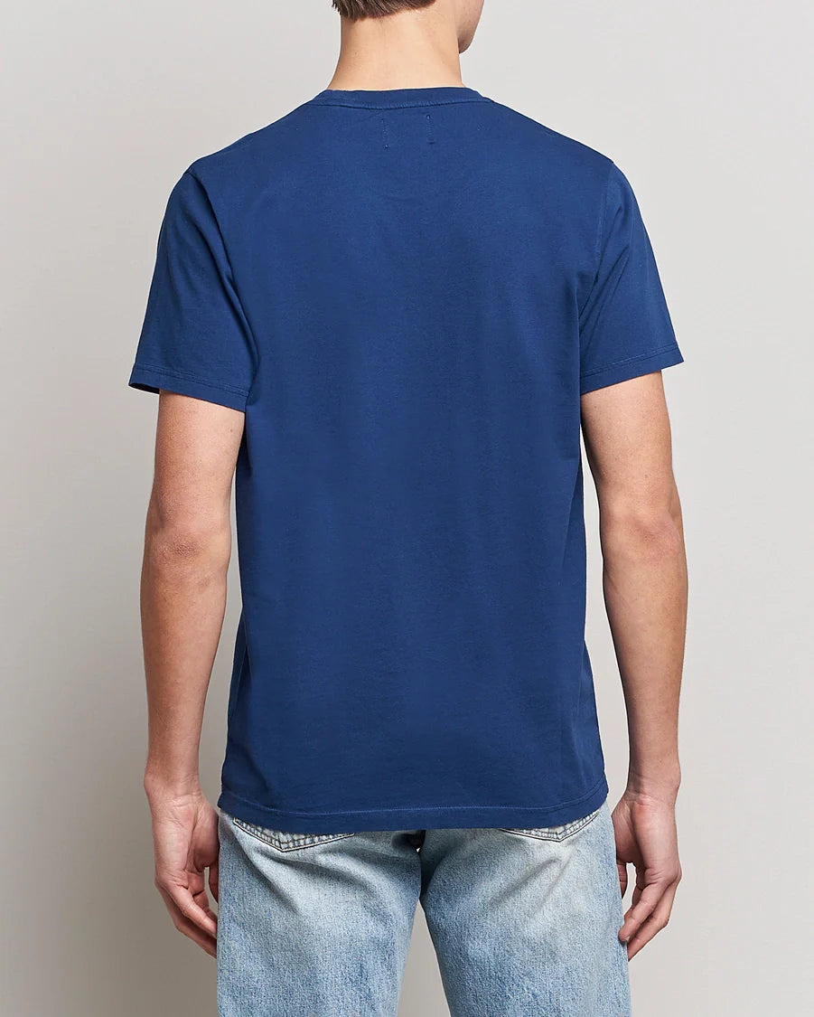 T-shirt en coton bio | bleu "royal blue"