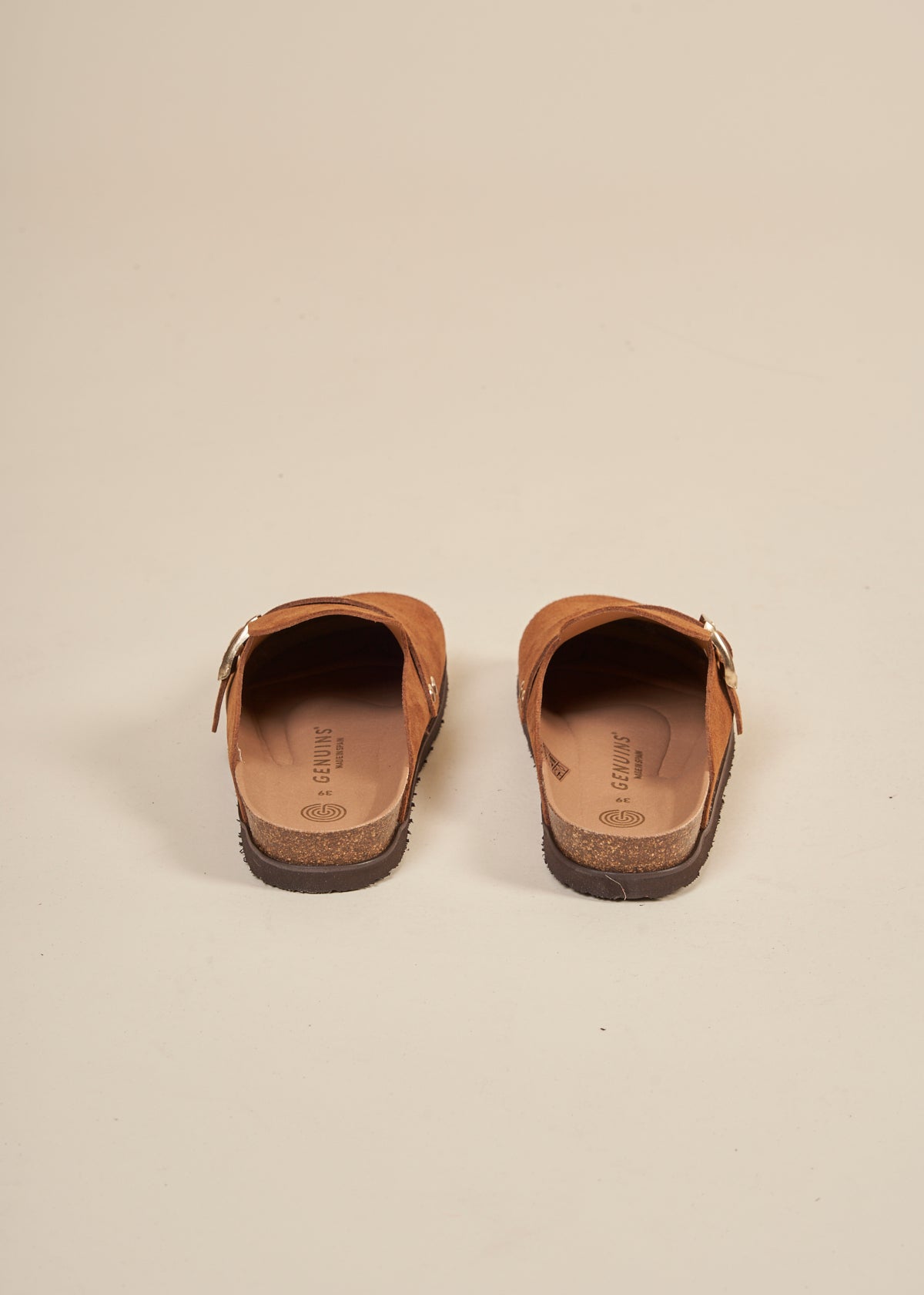 Sabots en croûte de velours certifié | Camel "izar velour camel"