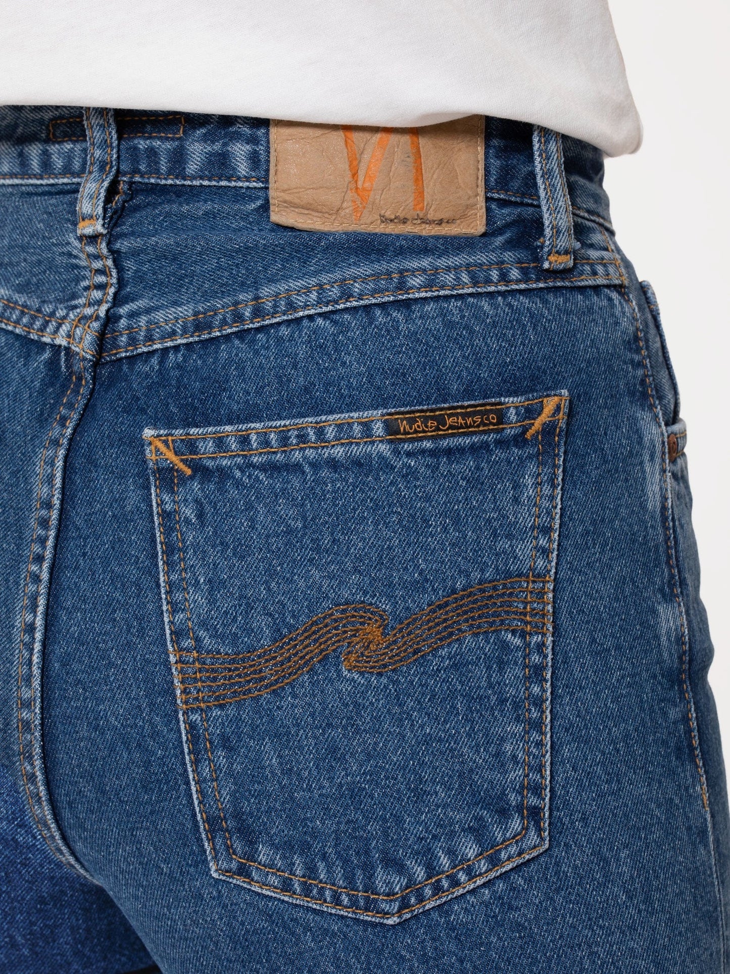 Jean ample bleu vintage en coton bio et recyclé - clean eileen 90s stone