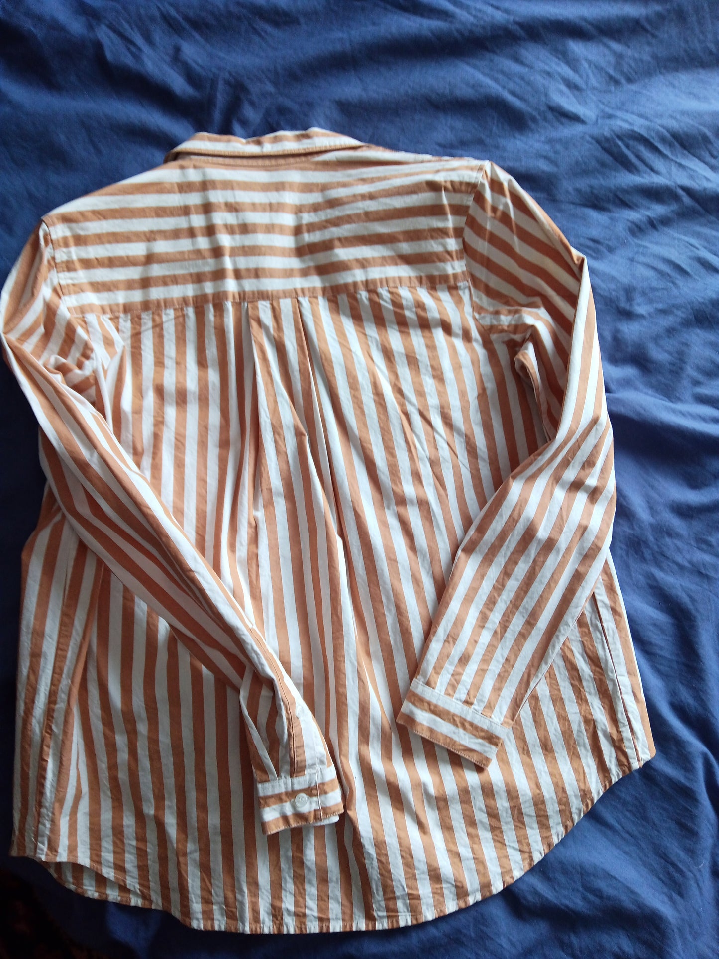 Chemise rayée jaune en coton bio - Onervaa