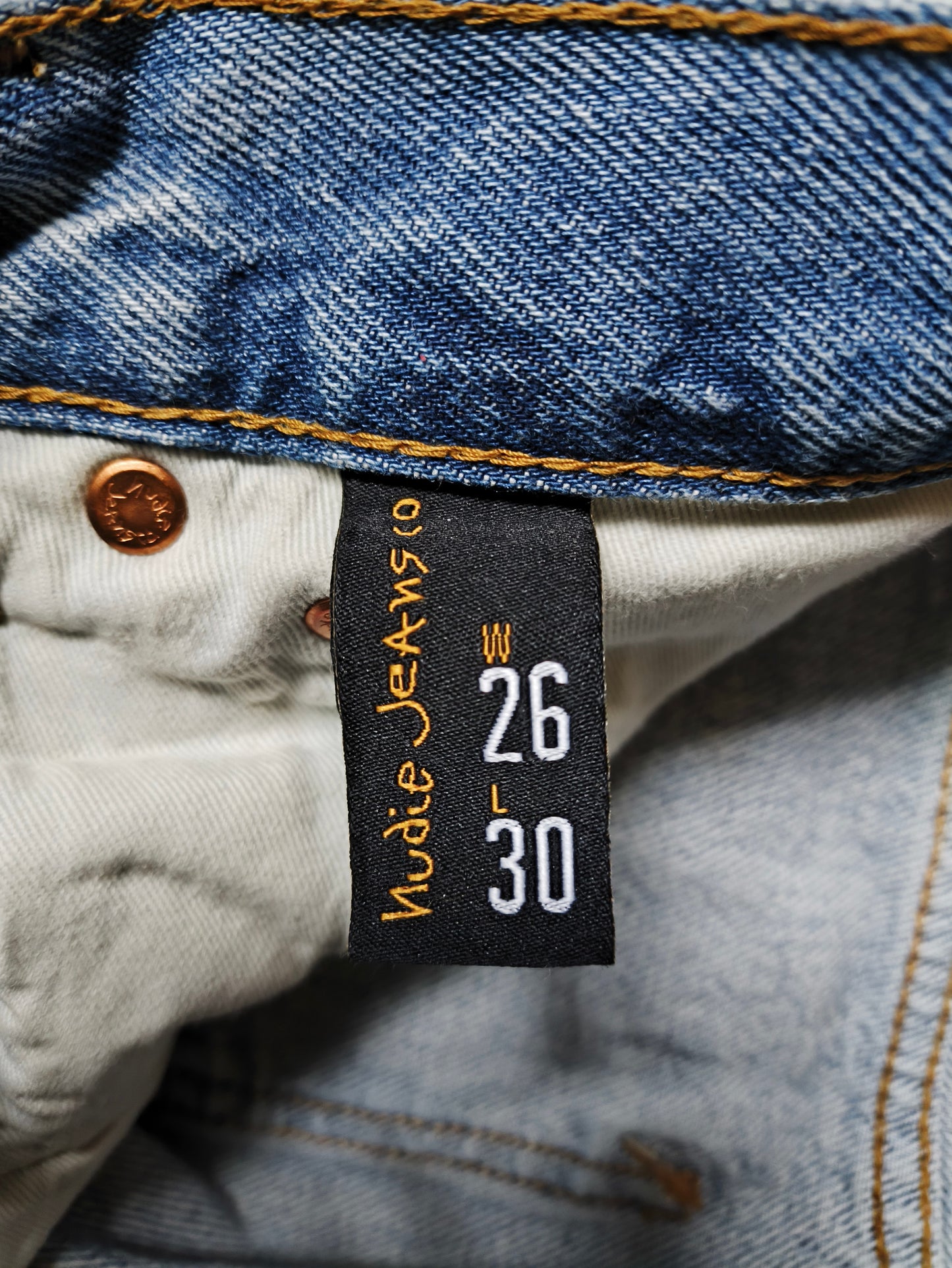 Jean Nudie Jeans Shady Sadie slow days bleu