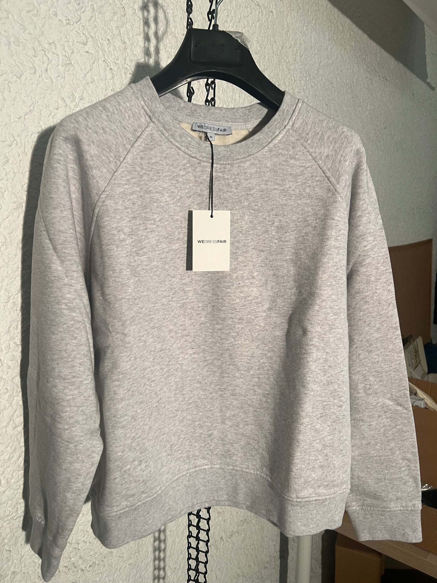 Sweat en coton bio | gris chiné