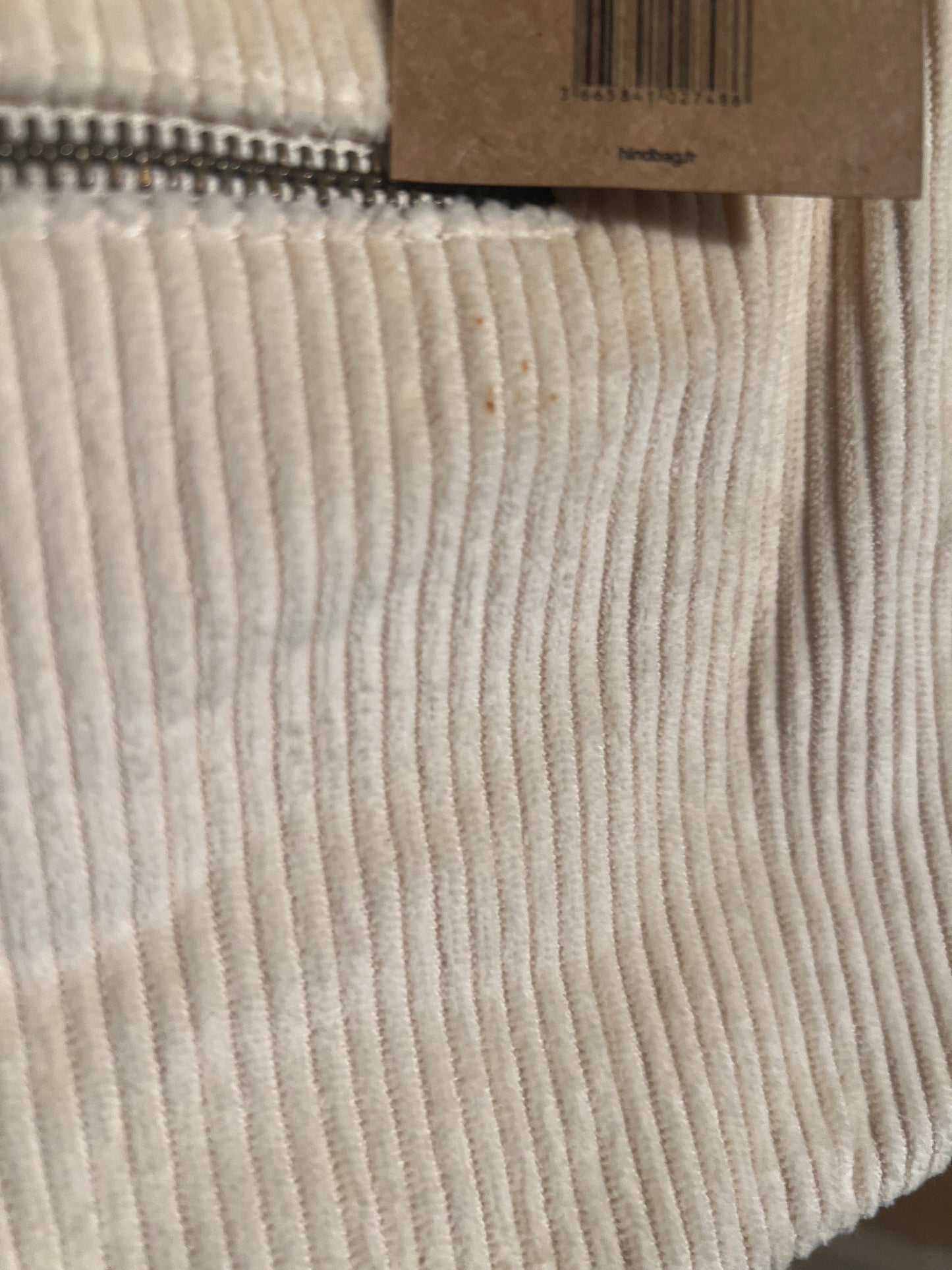Sac bandoulière en coton bio | écru 'rosa velours beige'