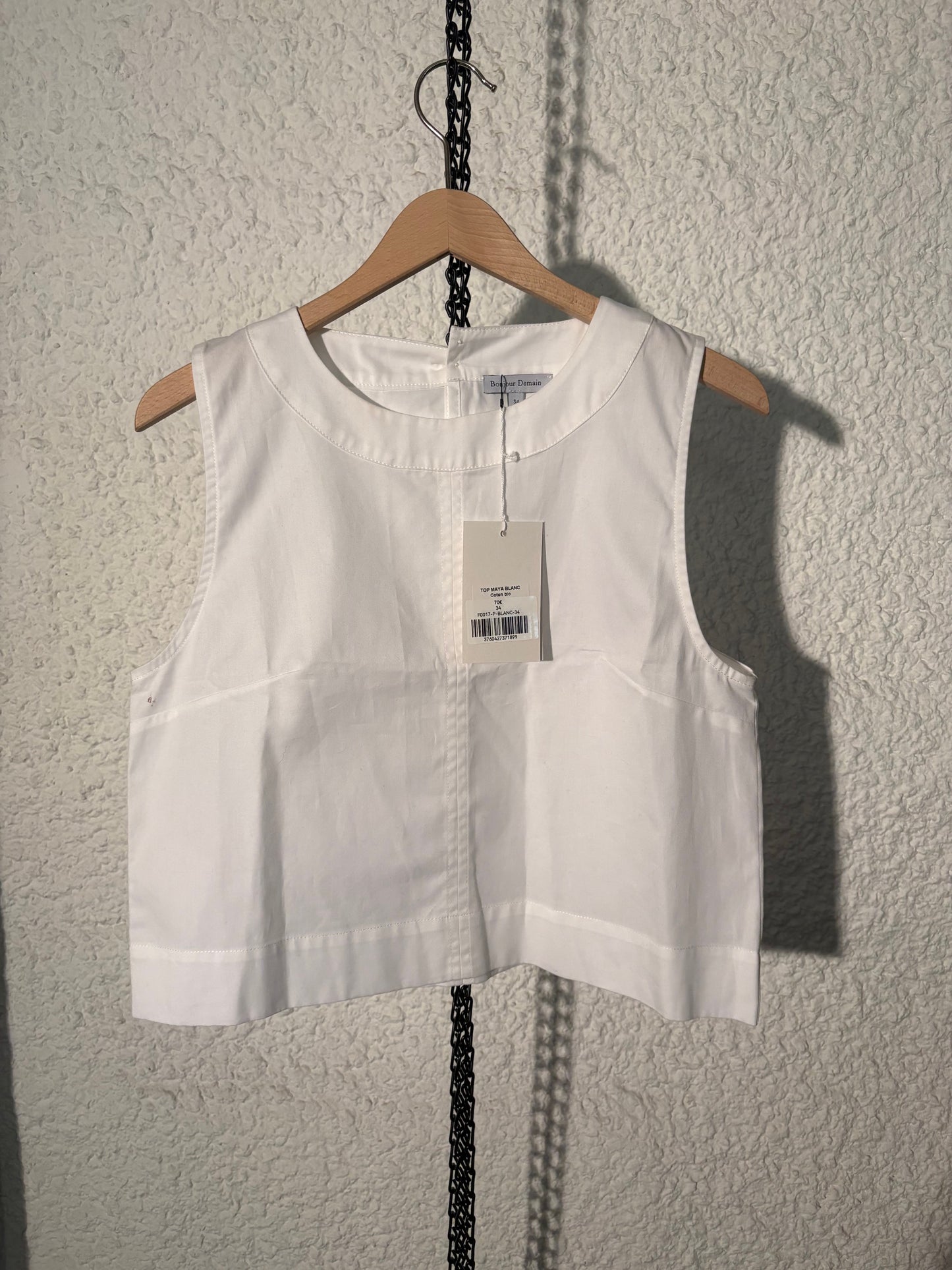 Top Maya blanc