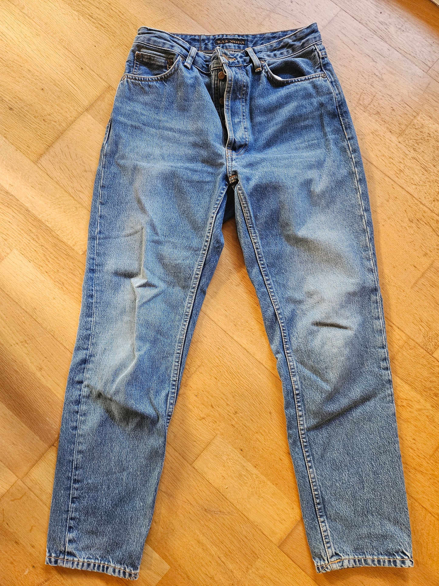 Jean mom en coton bio | Bleu délavé 'breezy britt day dreamer'