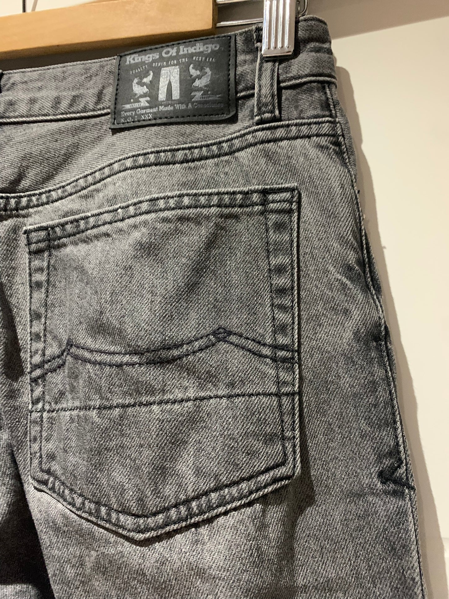 Jean ample en coton bio | noir 'jane - pony black od black'