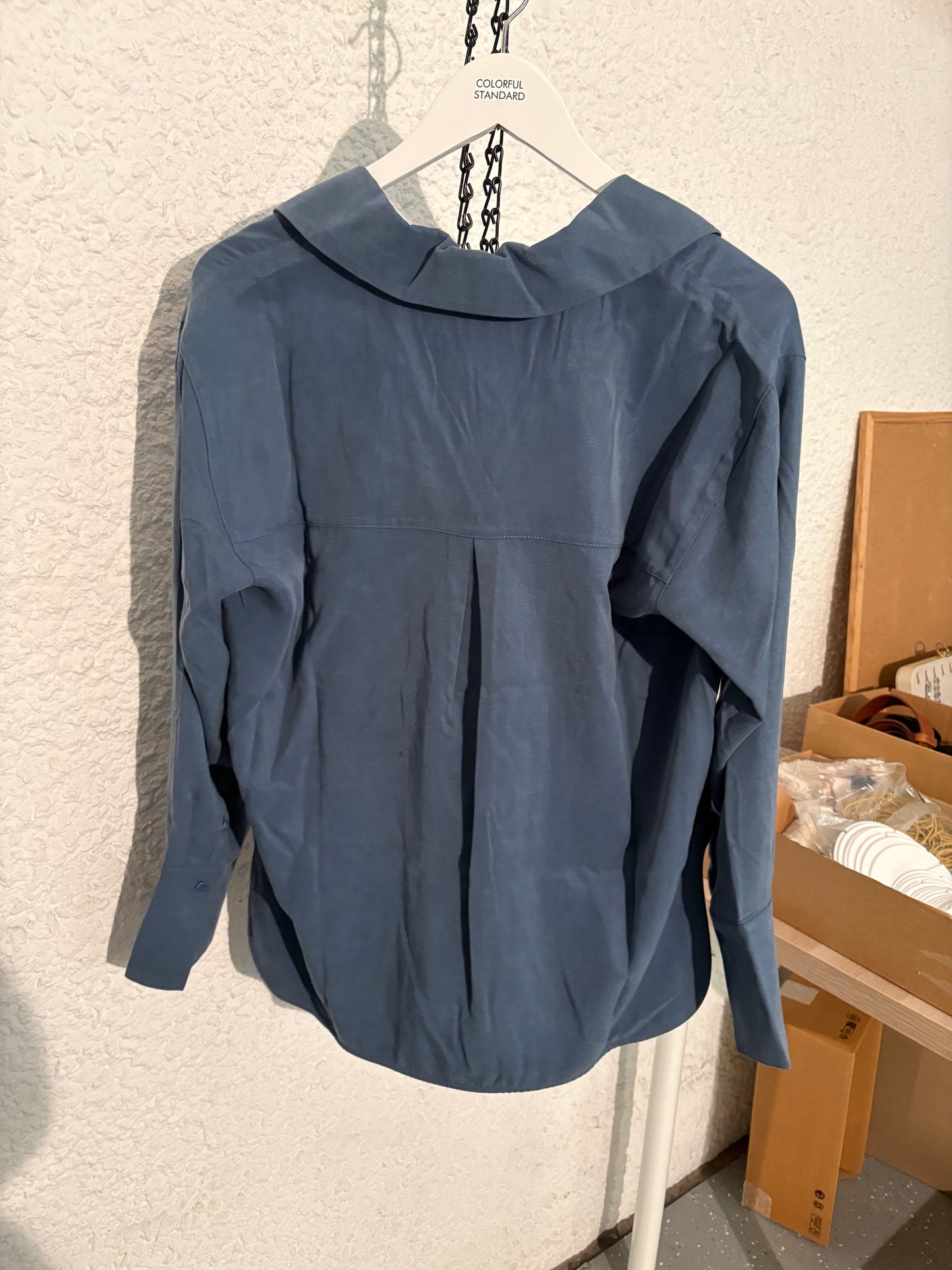 Chemise en tencel | bleu 'sea sira blouse - blu'