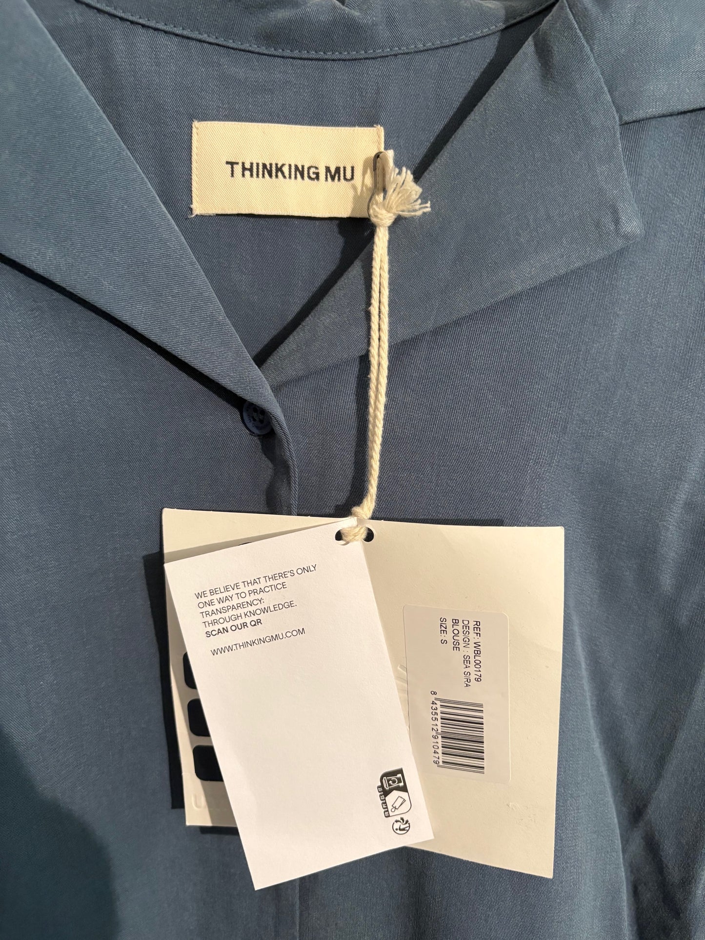 Chemise en tencel | bleu 'sea sira blouse - blu'