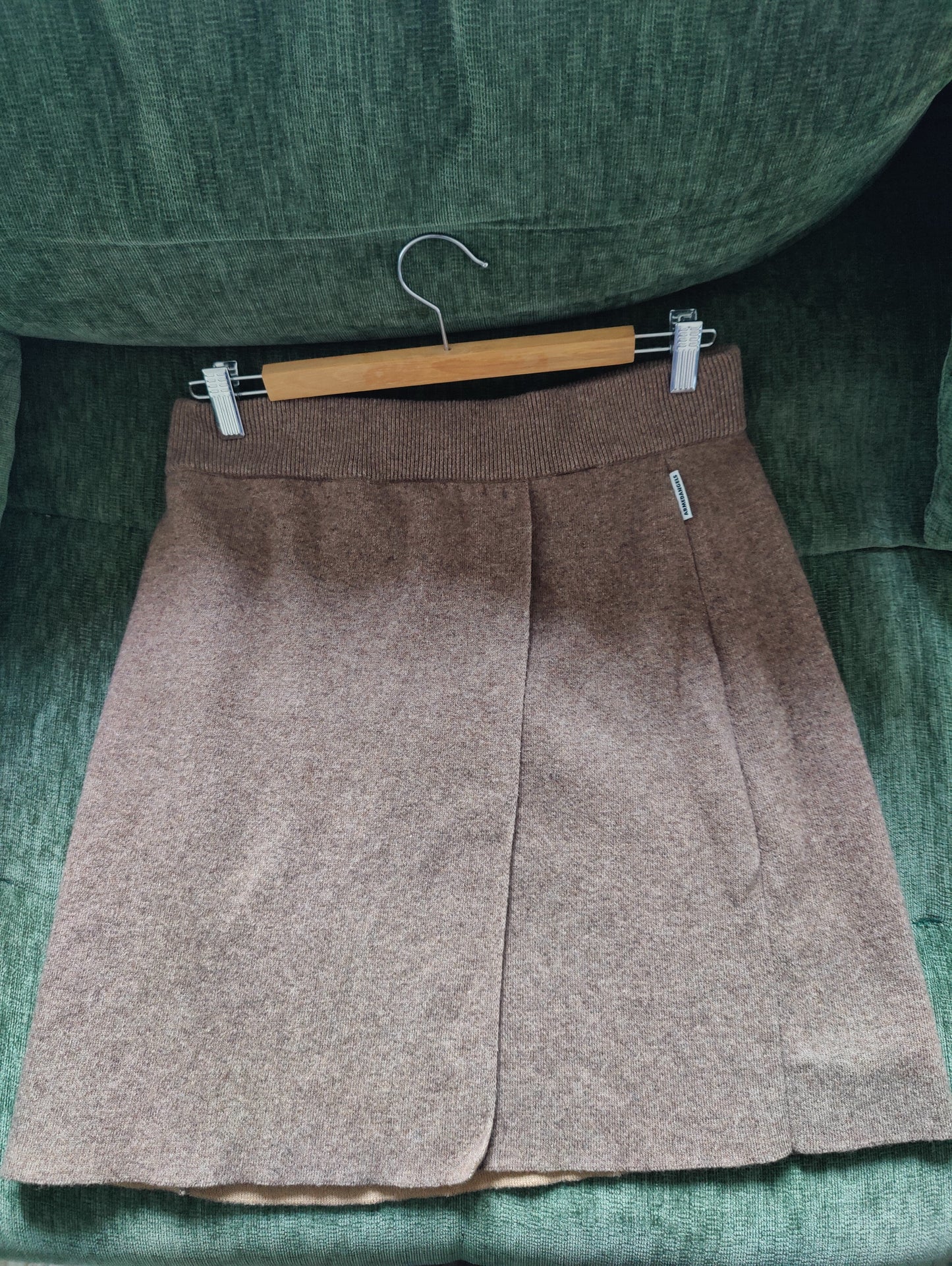 jupe en laine bio | marron 'endarlaa - cinnamon dust melange'