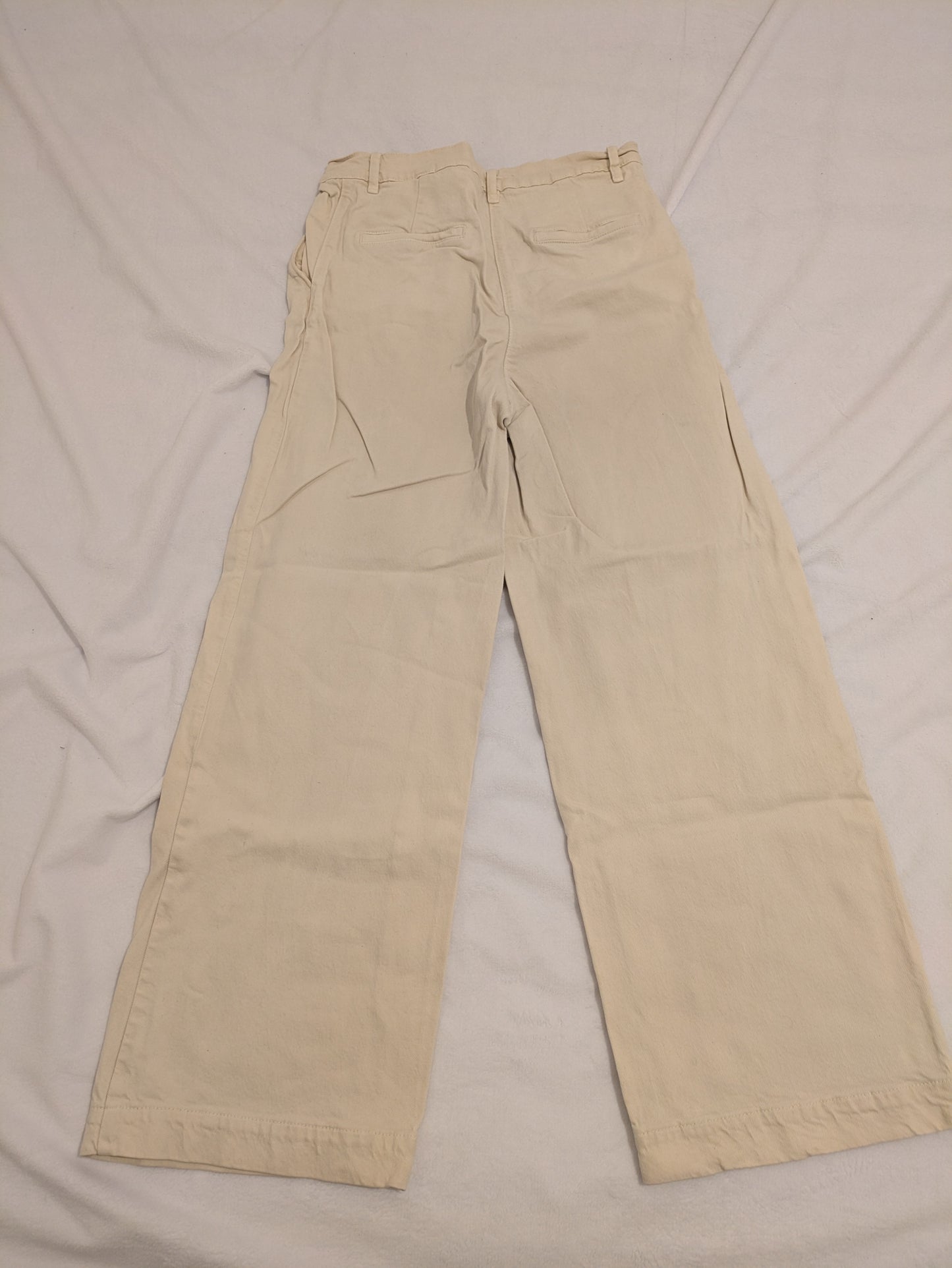 Pantalon en sergé de coton bio beige