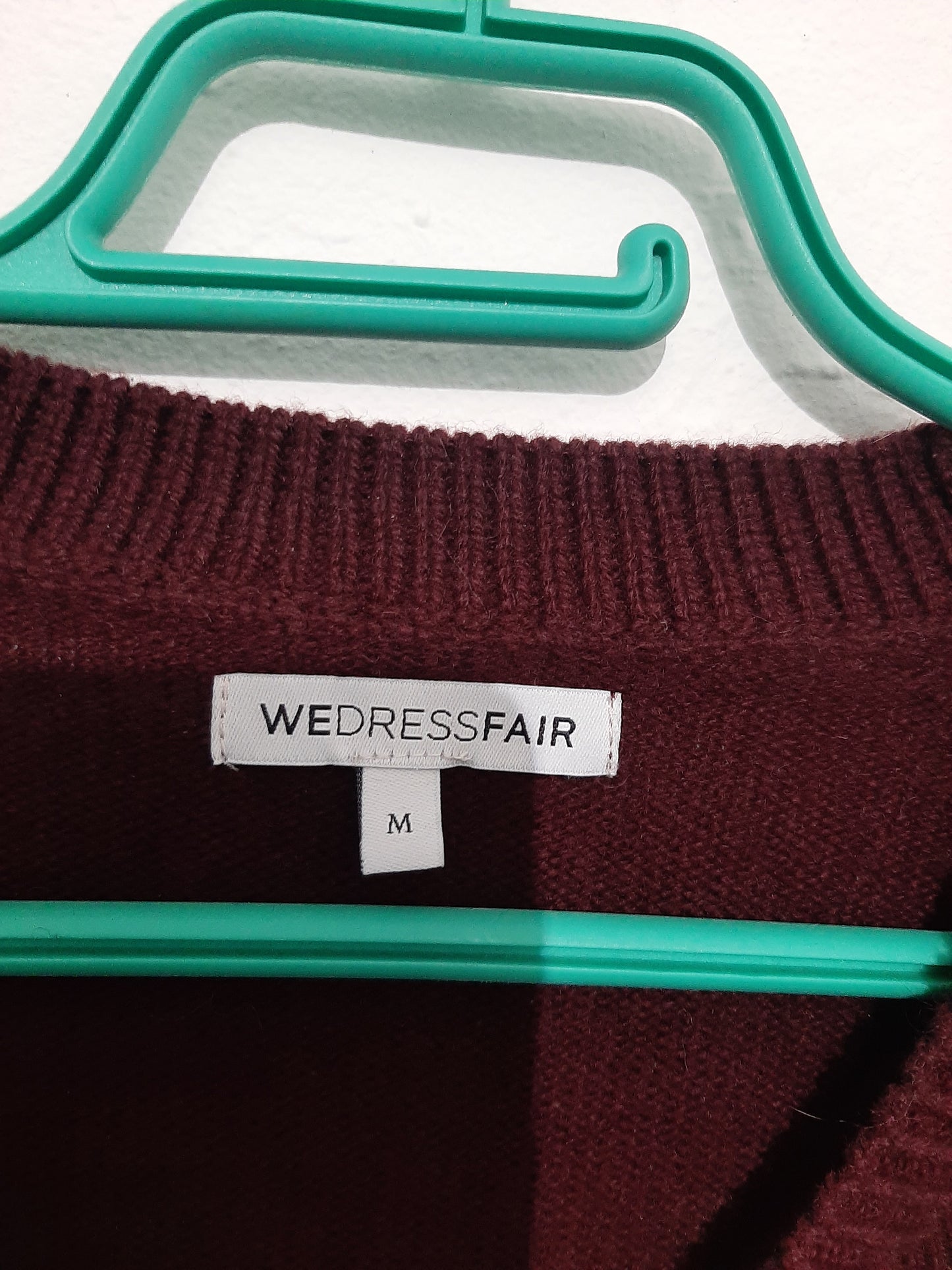 Pull boxy en laine mérinos recyclée | bordeaux