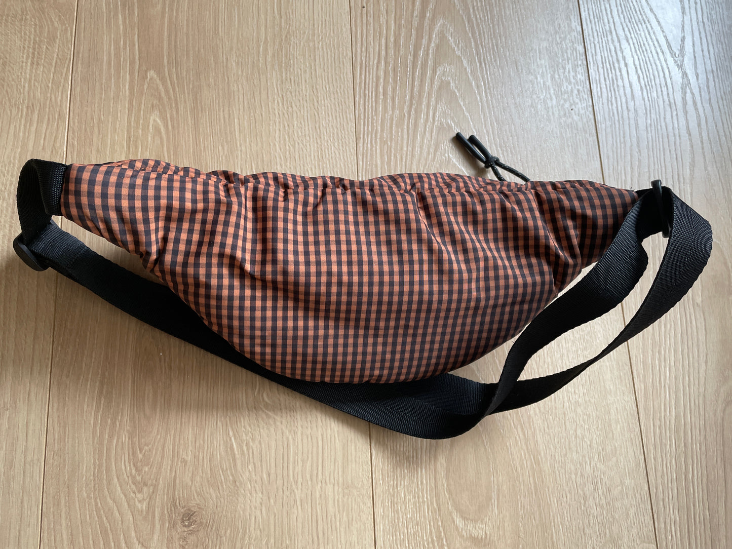 Banane à carreaux matelassée en recyclé | 'camille waistbag'
