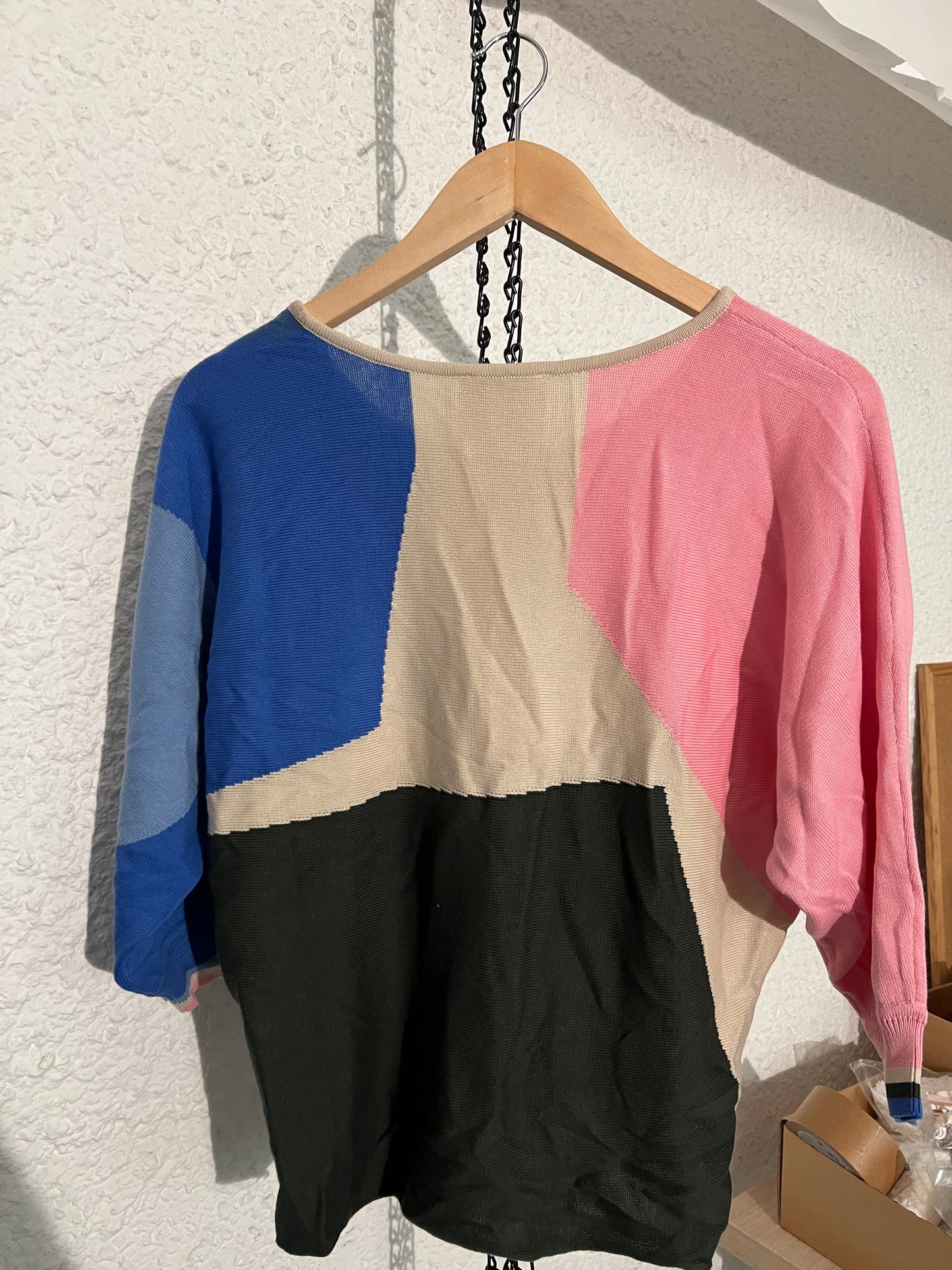 Pull manches 3/4 en coton bio | multicolore 'naike - multicolour'