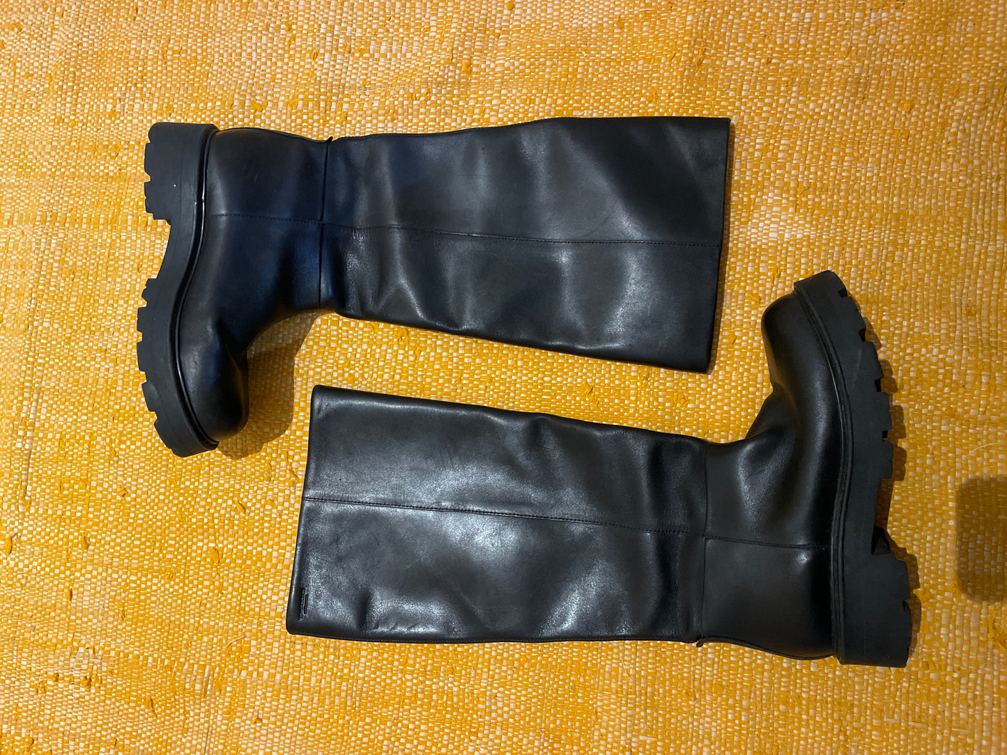 Bottes hautes en cuir certifié | Noir 'kenova black'
