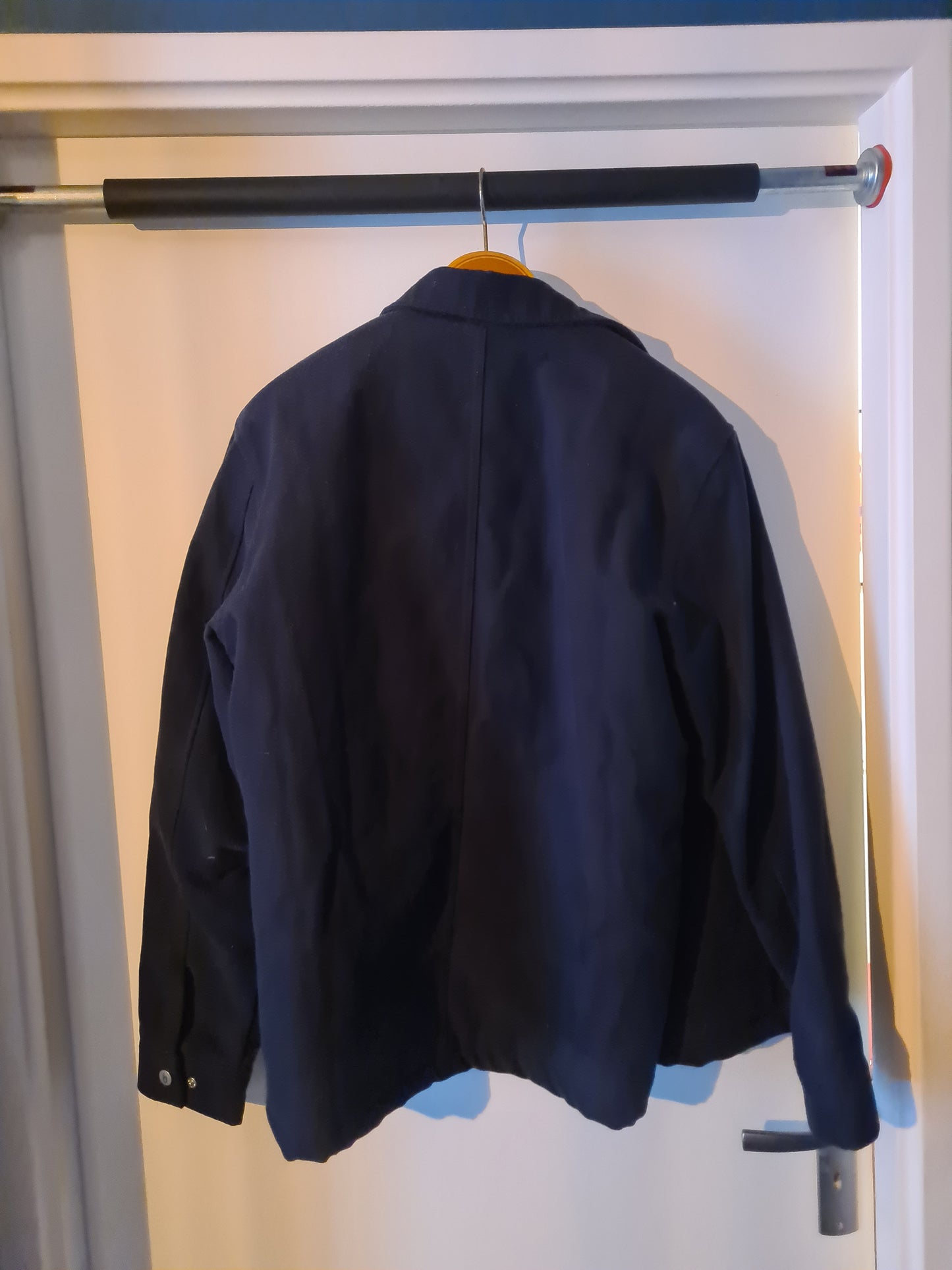 Manteau en coton bio | Marine 'teddy jacket navy'