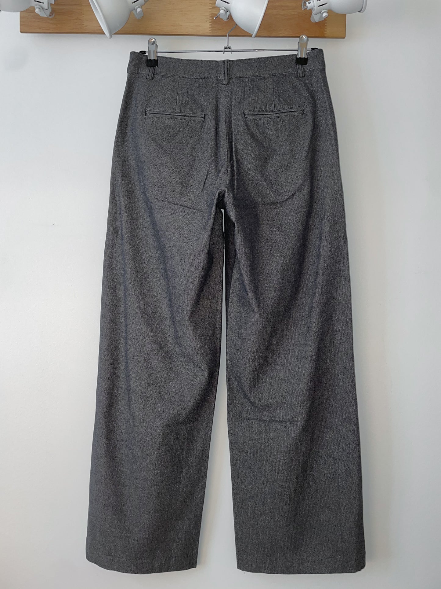 Pantalon tailleur en coton bio | Mélange marine et beige 'leandraa handraa night sky'