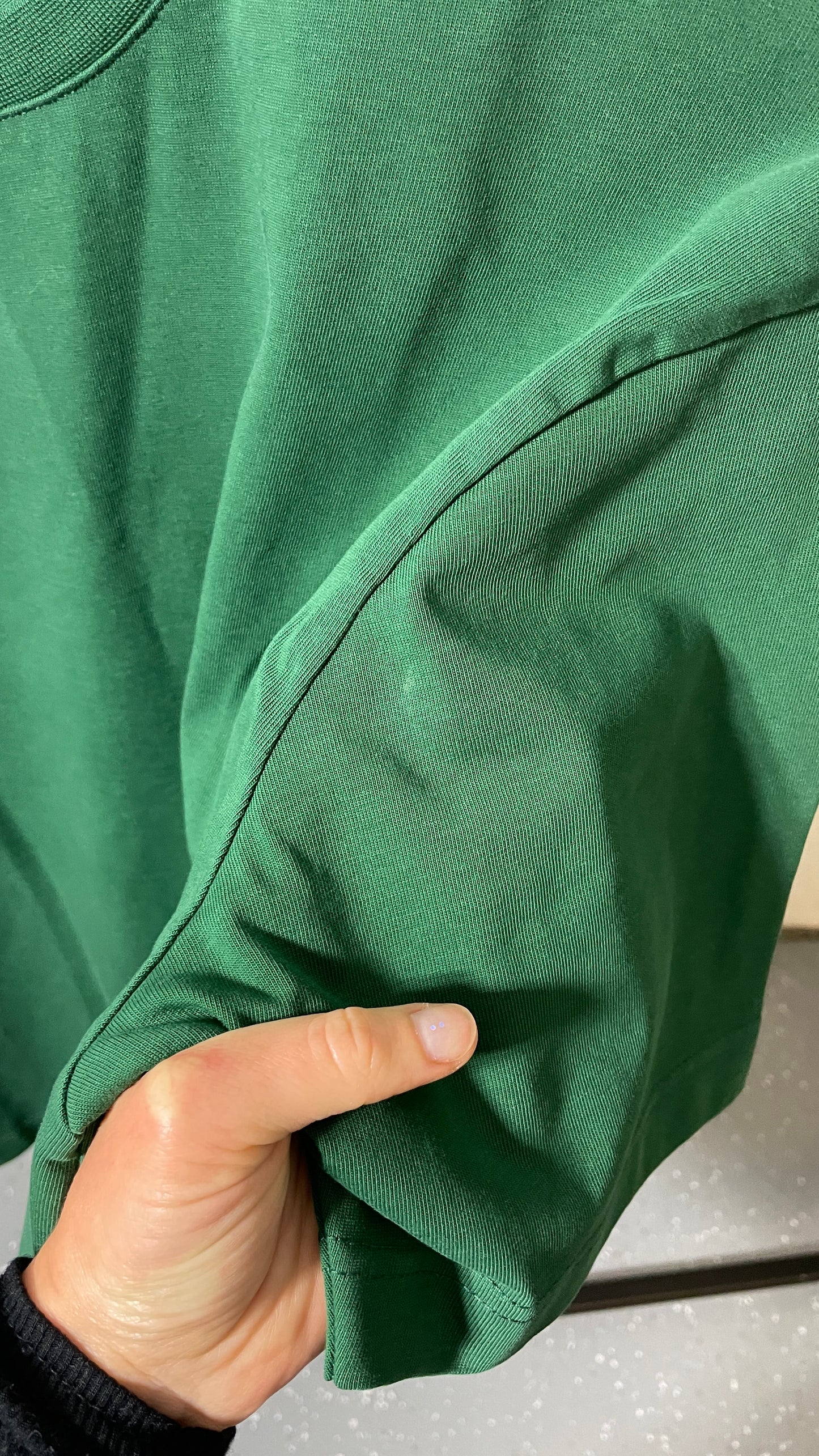 T-shirt oversize en coton bio | vert forêt