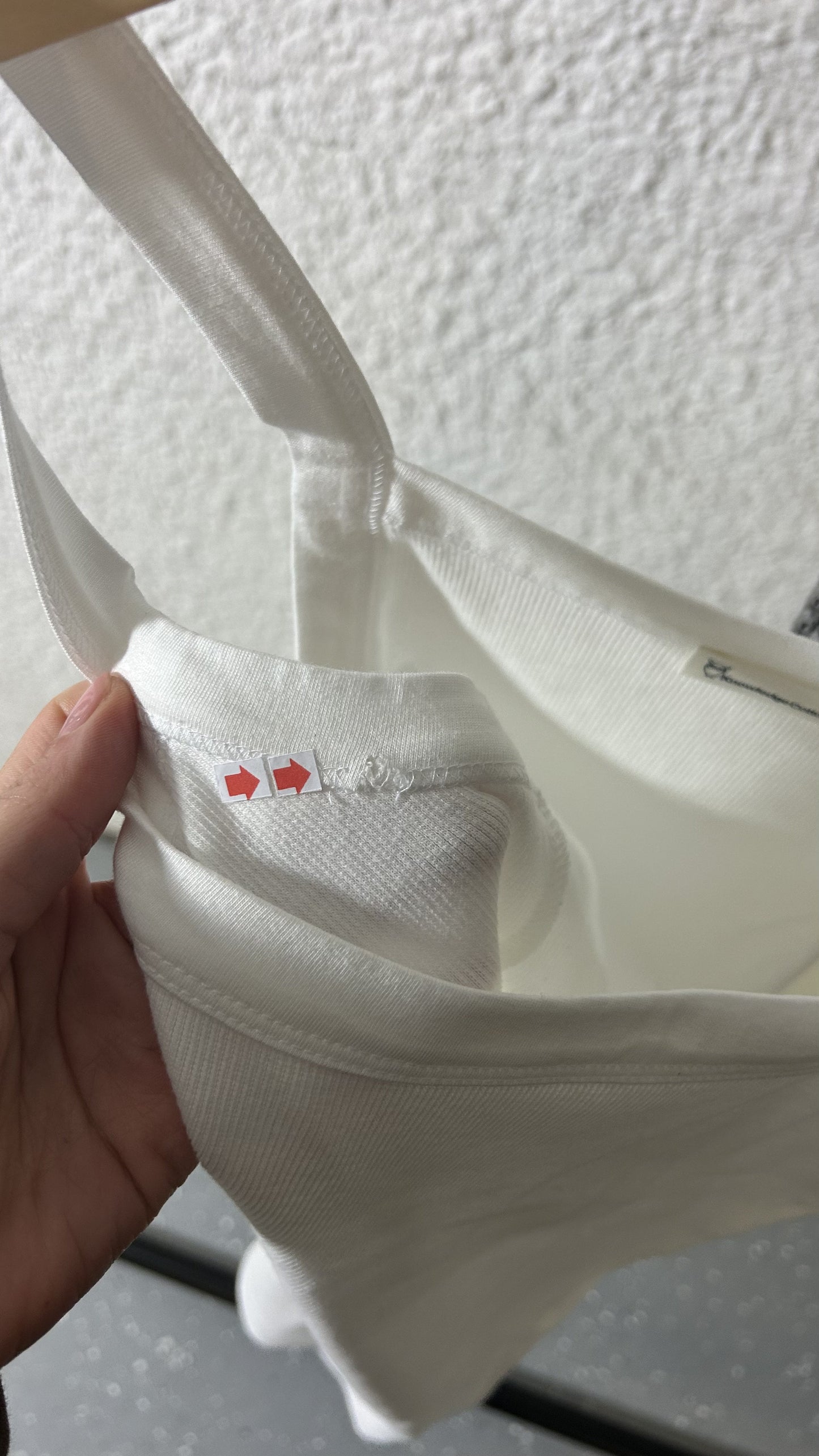 Débardeur côtelé en coton bio | blanc 'rib strap top star white'