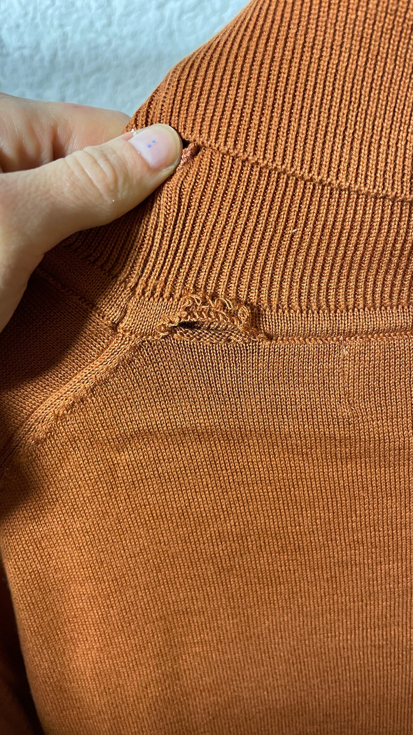 Pull col roulé en coton bio | orange 'thomas turtleneck - warm rust'