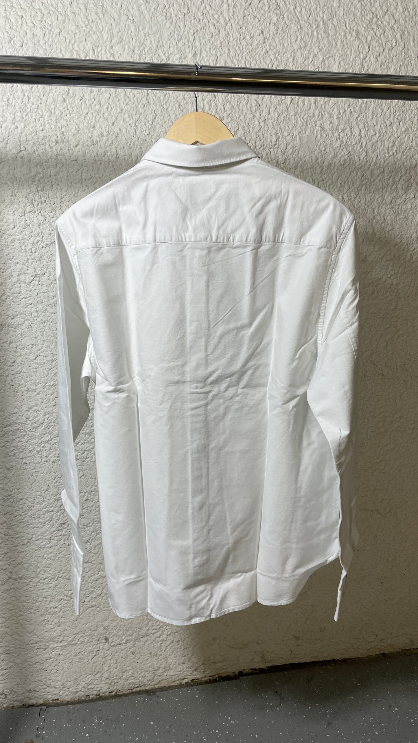 Chemise en coton bio | blanc 'harald small owl oxford regular fit shirt bright white'