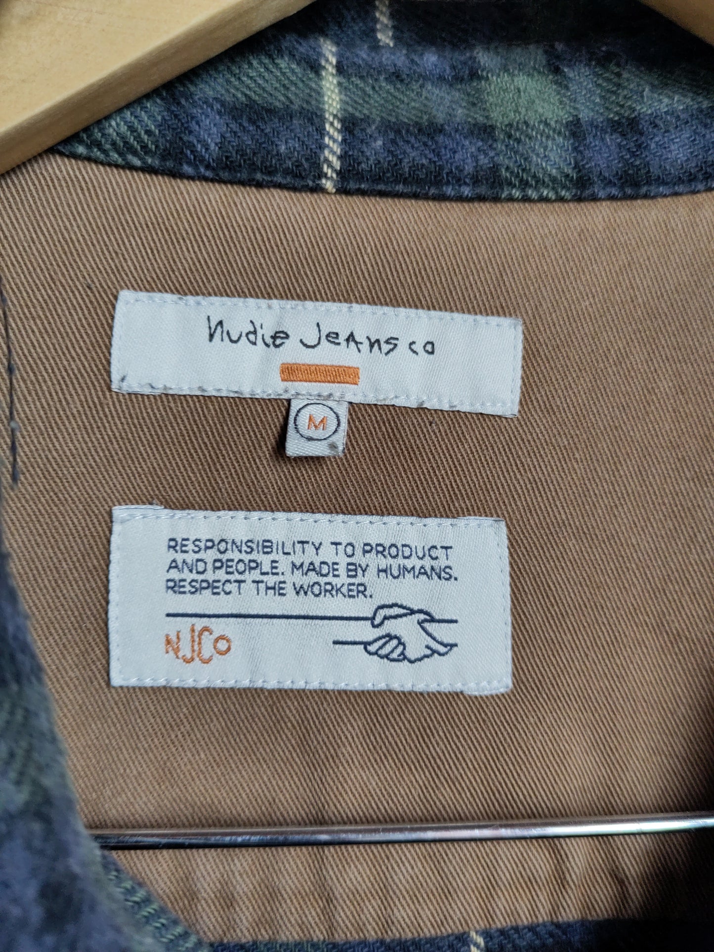 Chemise à carreaux Nudie Jeans M