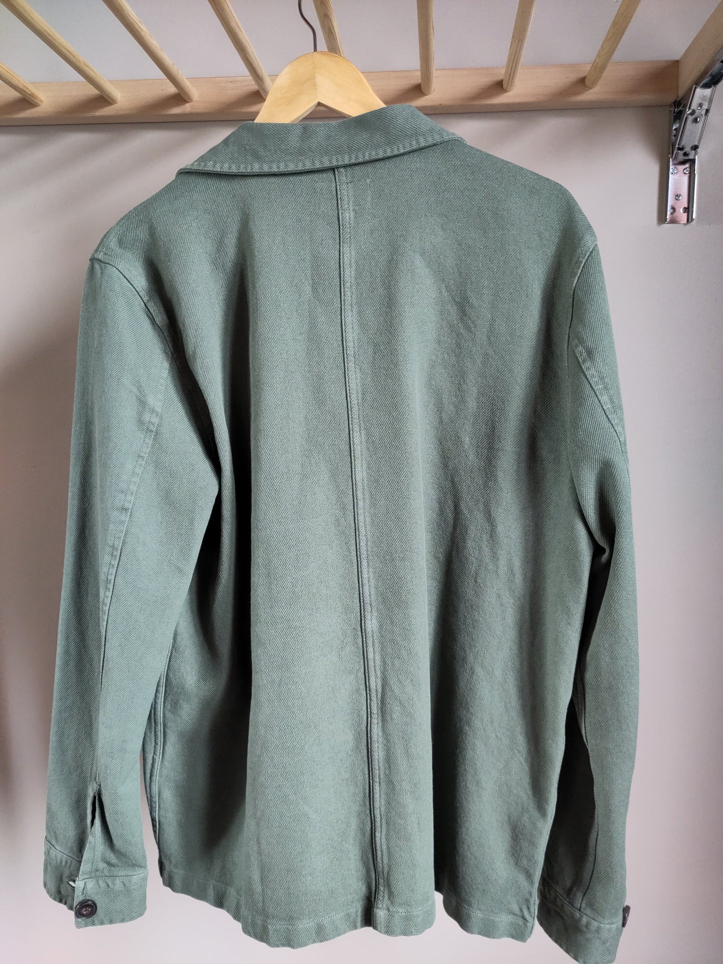 Nudie Jeans Veste workwear kaki en coton bio | vert 'barney worker jacket olive'