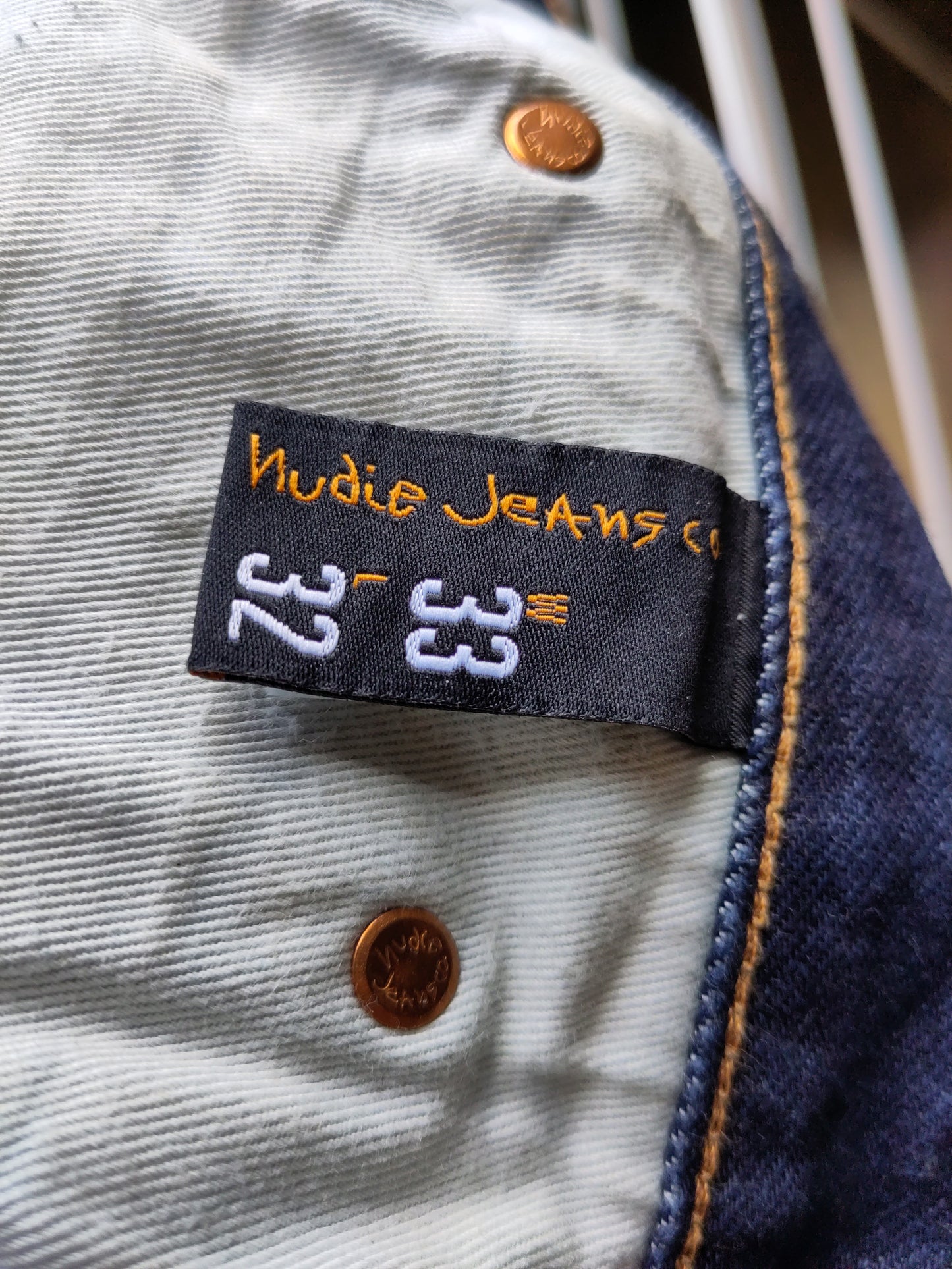 Nudie Jeans Gritty Jackson Dry Maze Selvage 33x32