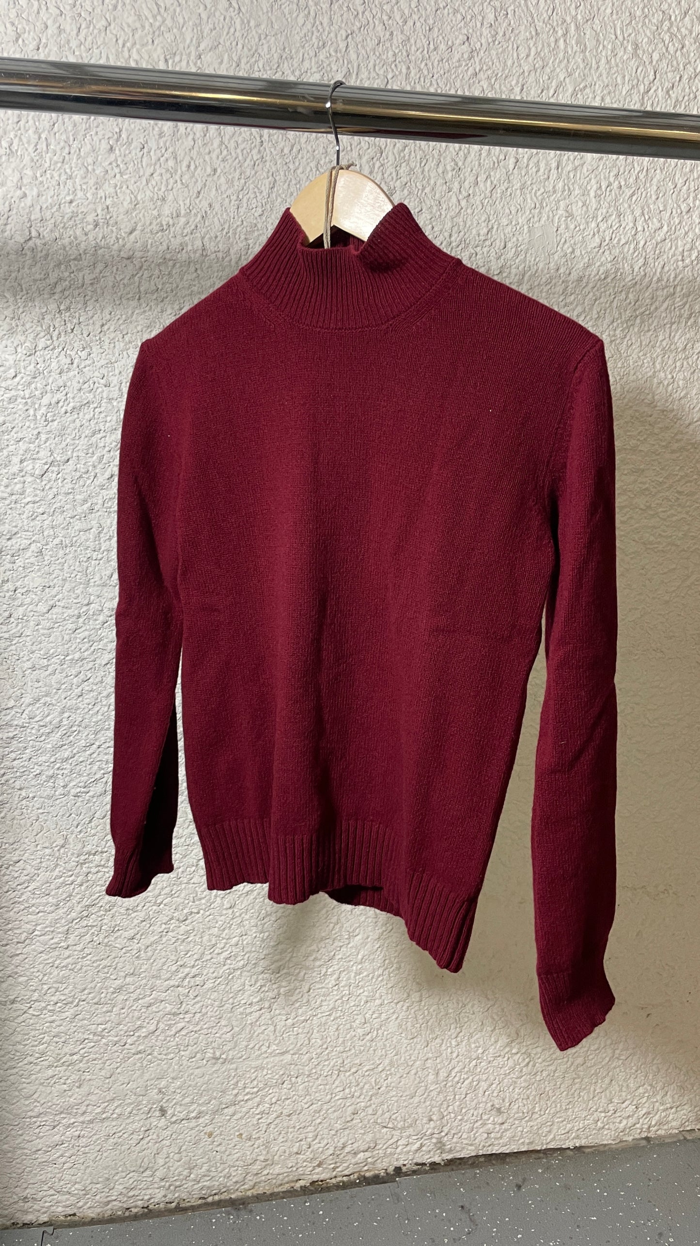 Pull en cachemire recyclé | rouge 'ada - rosso vinaccia'
