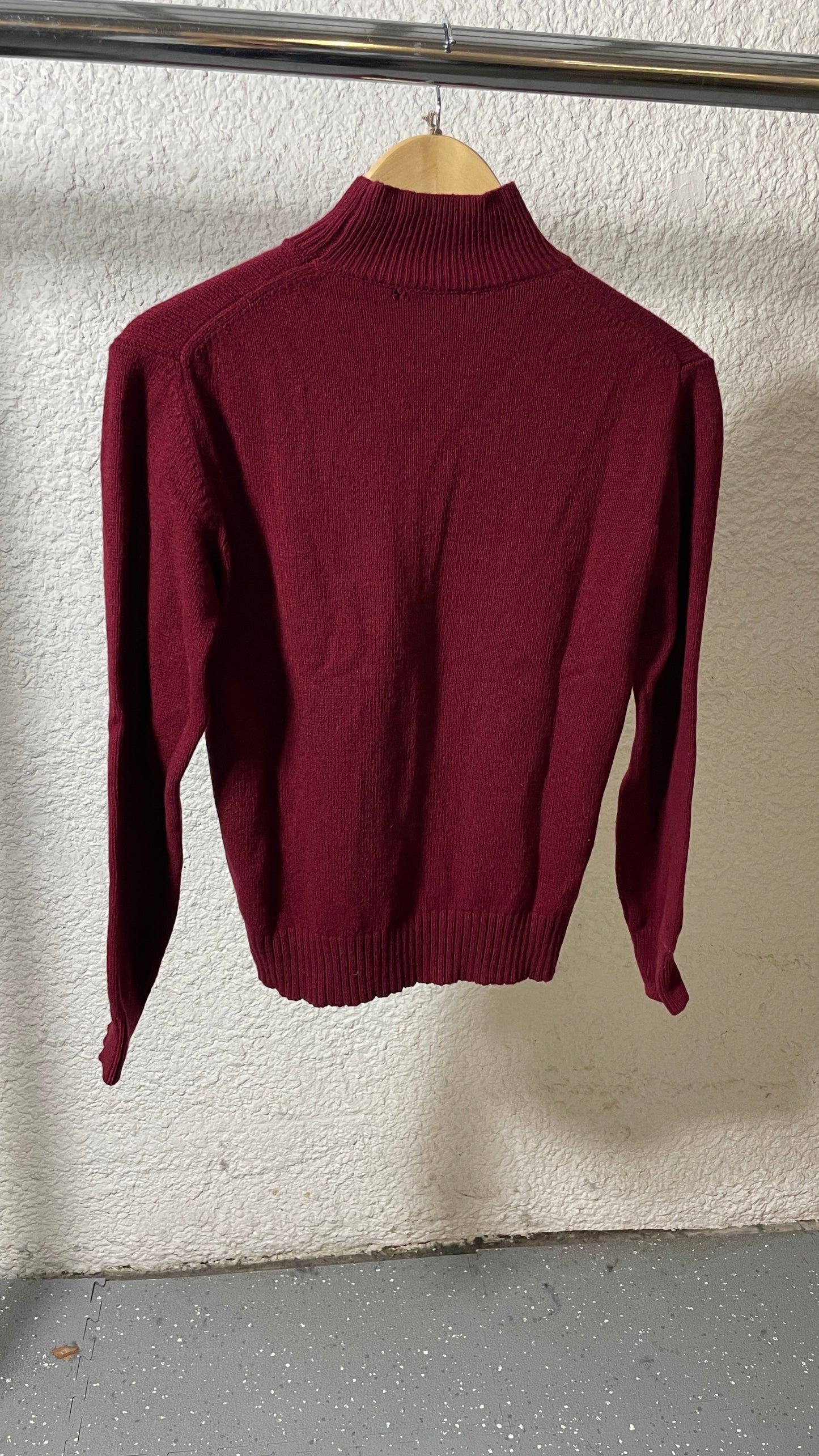 Pull en cachemire recyclé | rouge 'ada - rosso vinaccia'