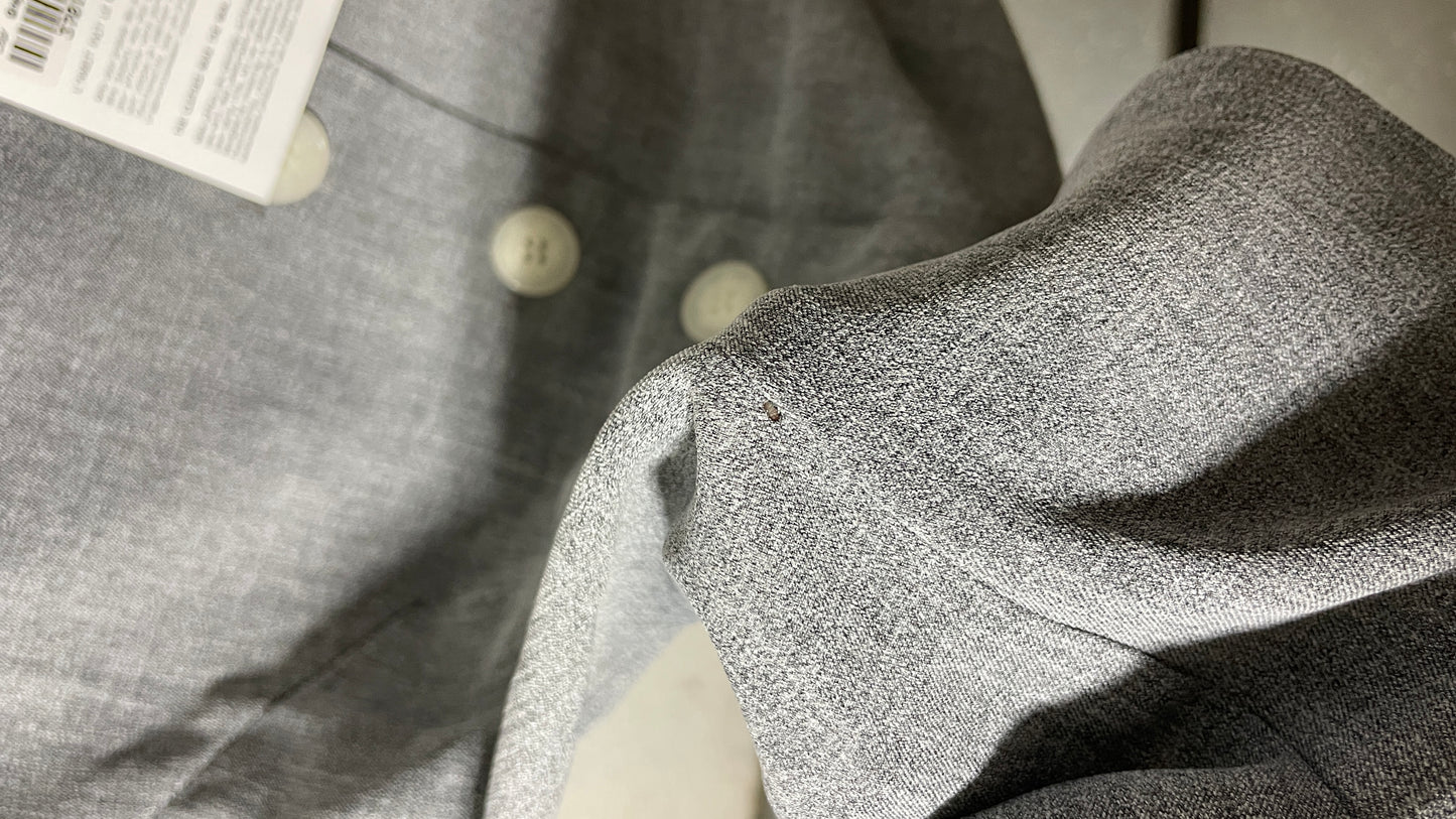 Top Gilet made in france en matière upcyclée | gris 'lara'