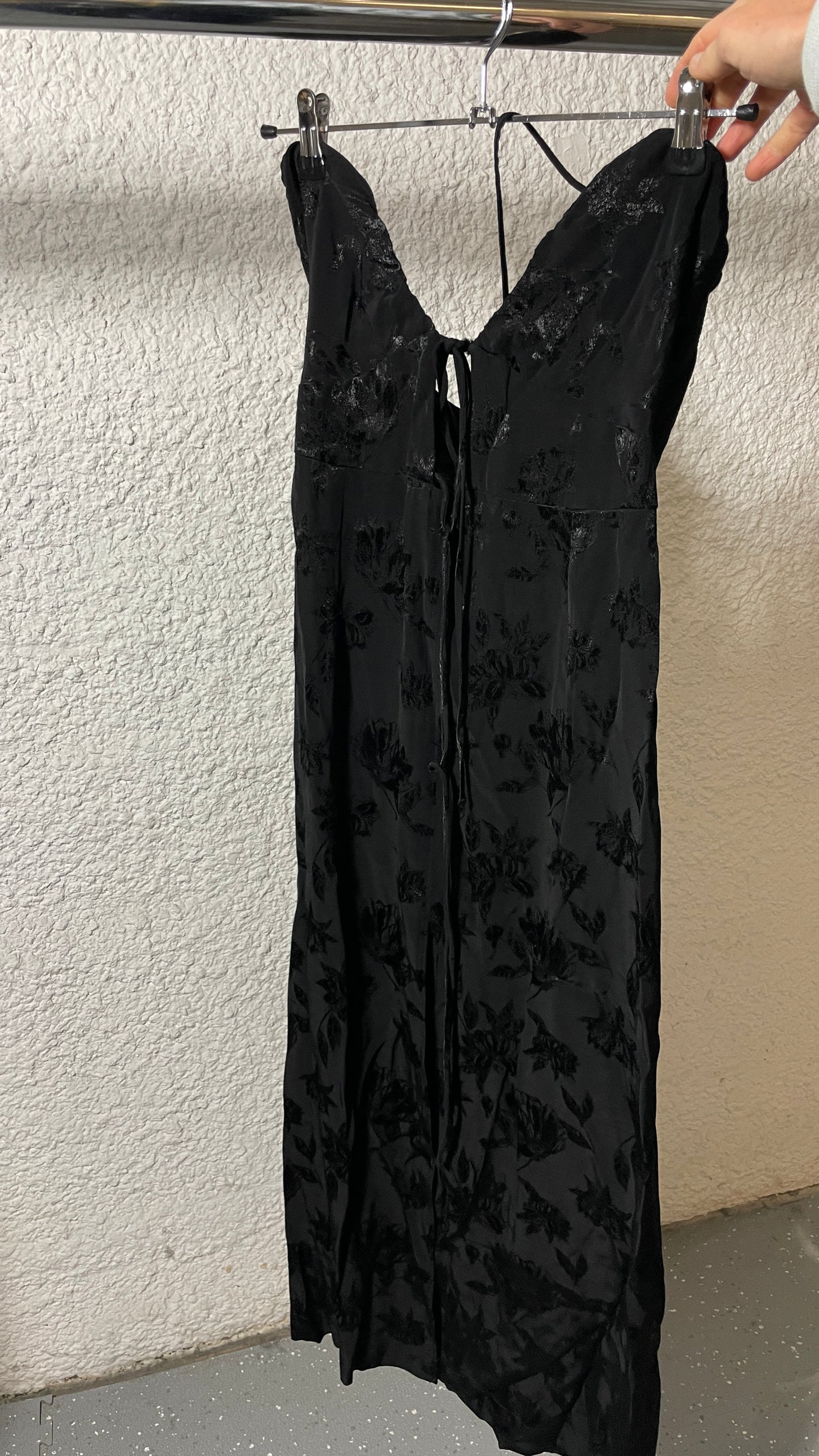 Robe en ecovero  | noir 'anita jacquard - noir'