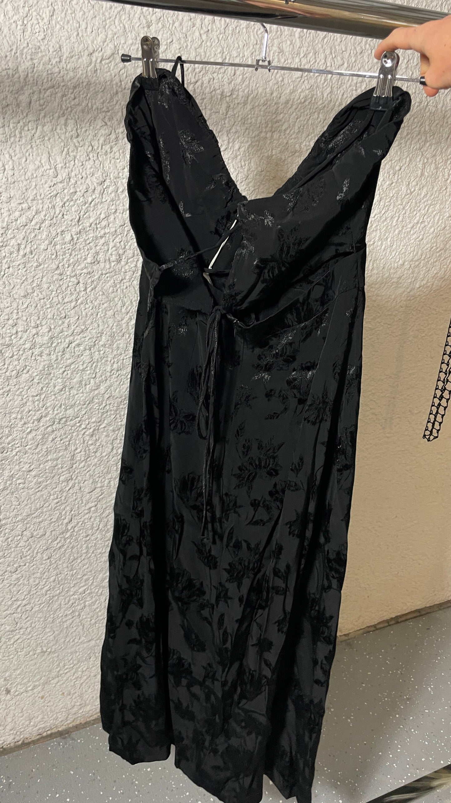 Robe en ecovero  | noir 'anita jacquard - noir'