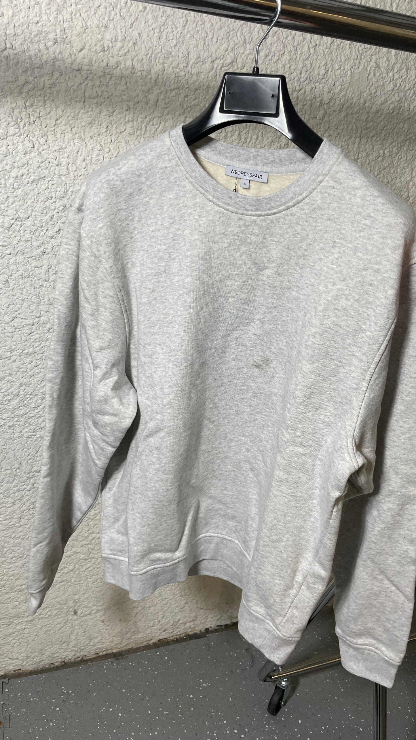 Sweat oversize en coton bio |  gris chiné