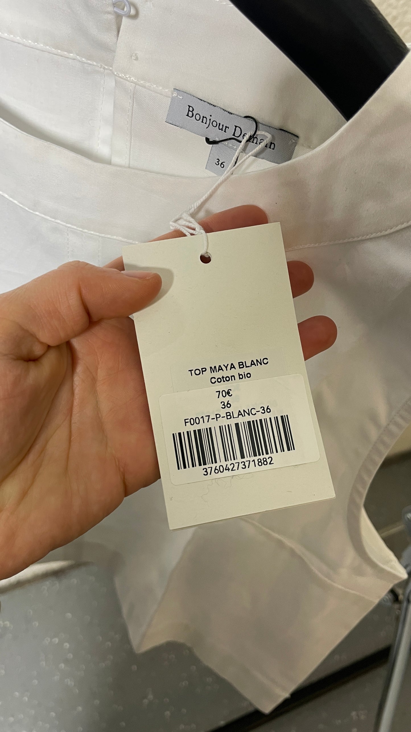 Top Maya blanc