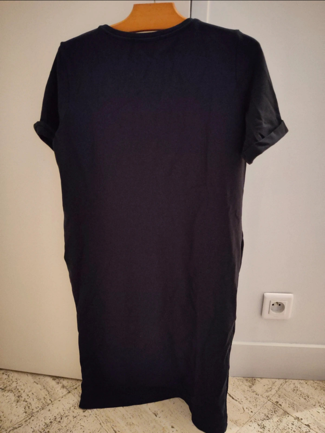 Robe t-shirt en ecovero | noir 'maaila black'