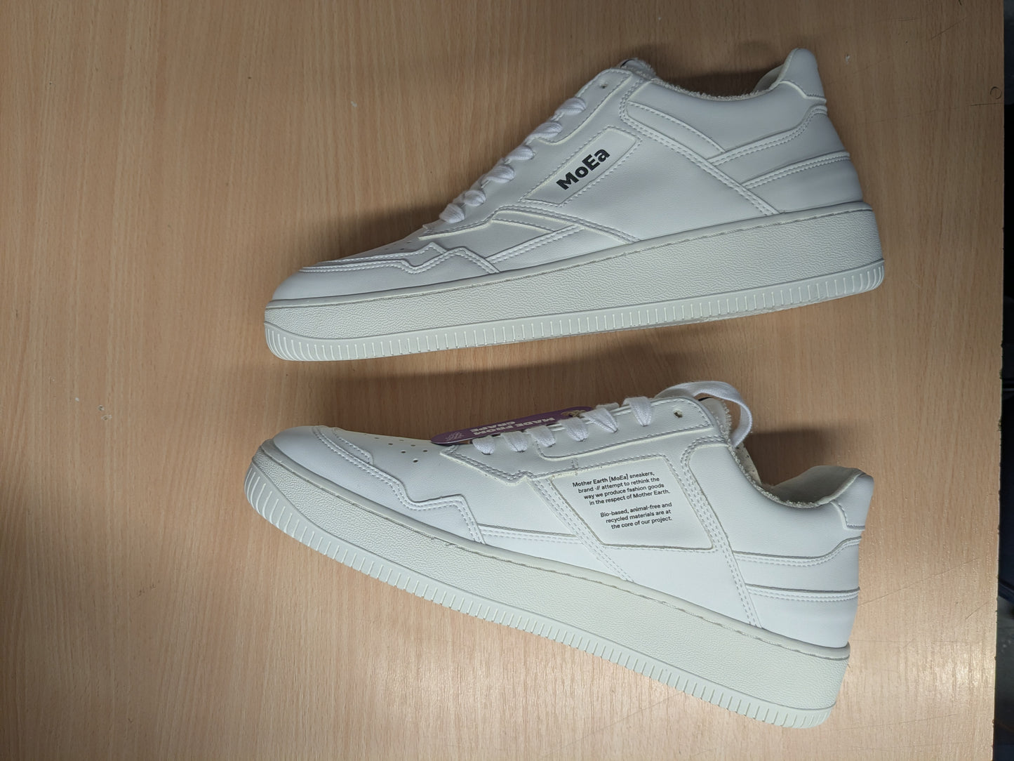 Baskets vegan en matière végétale | blanc 'gen 1 grape full white'