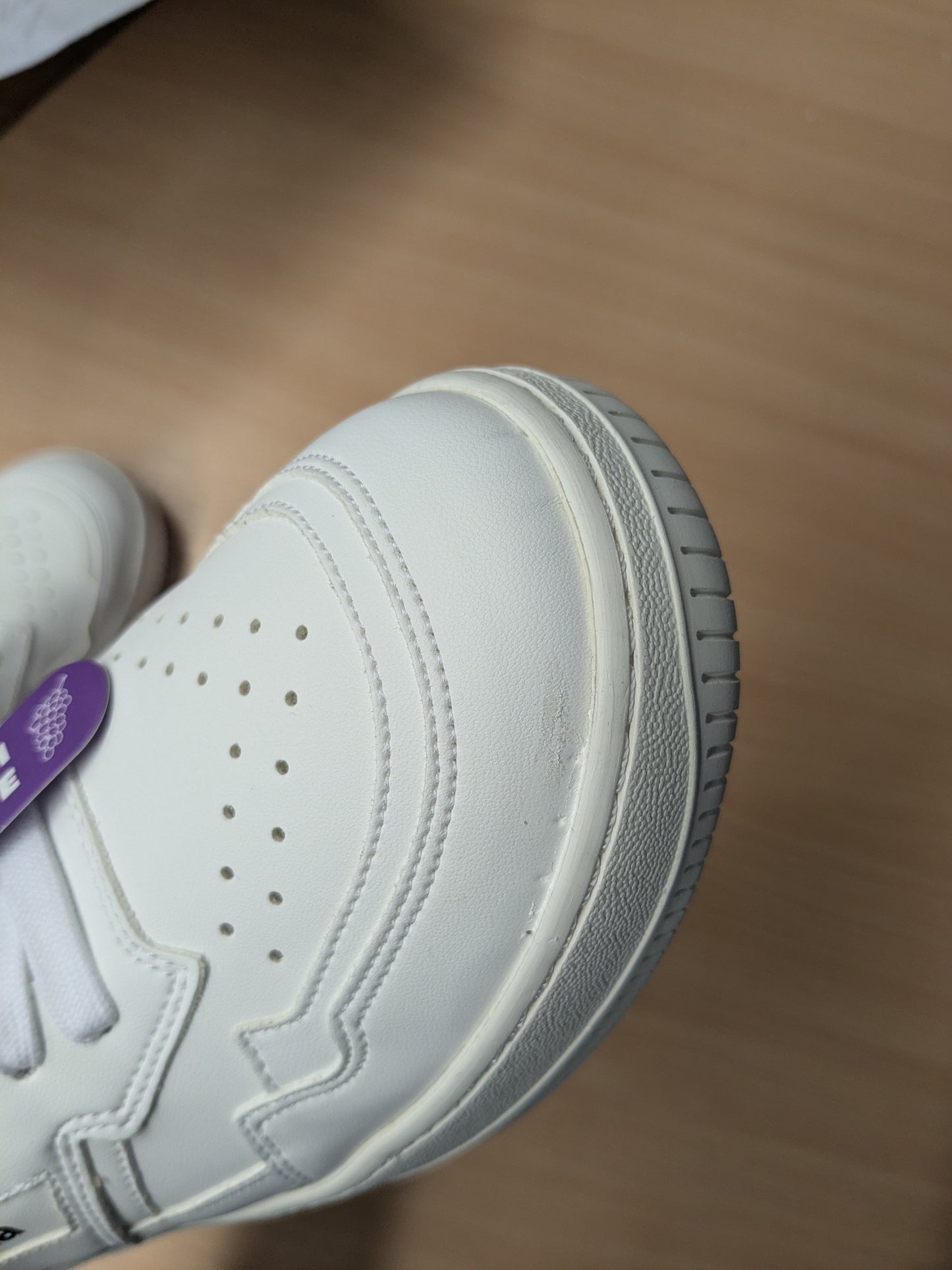 Baskets vegan en matière végétale | blanc 'gen 1 grape full white'