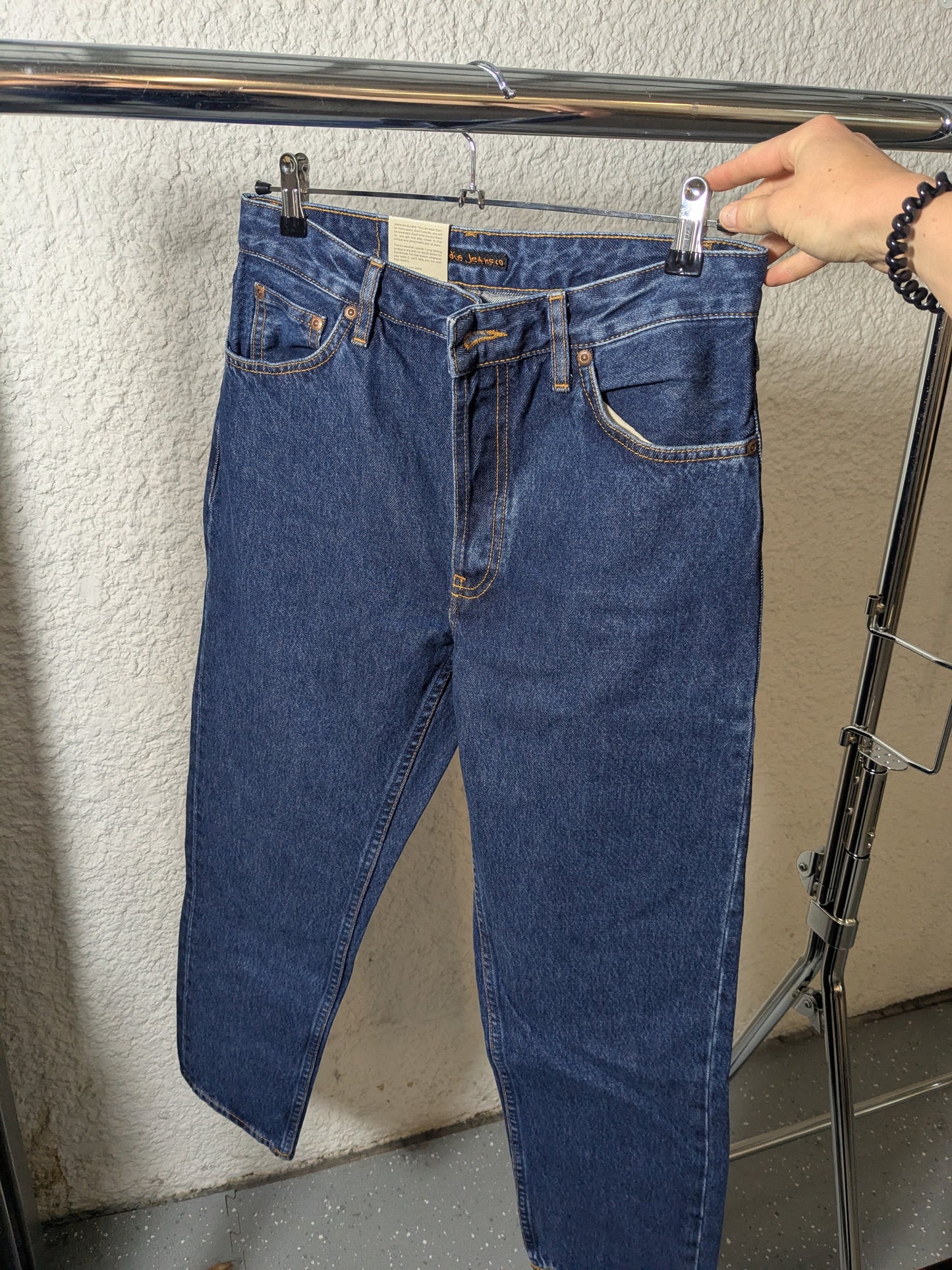 Jean mom en coton bio | bleu 'breezy britt morning soul'