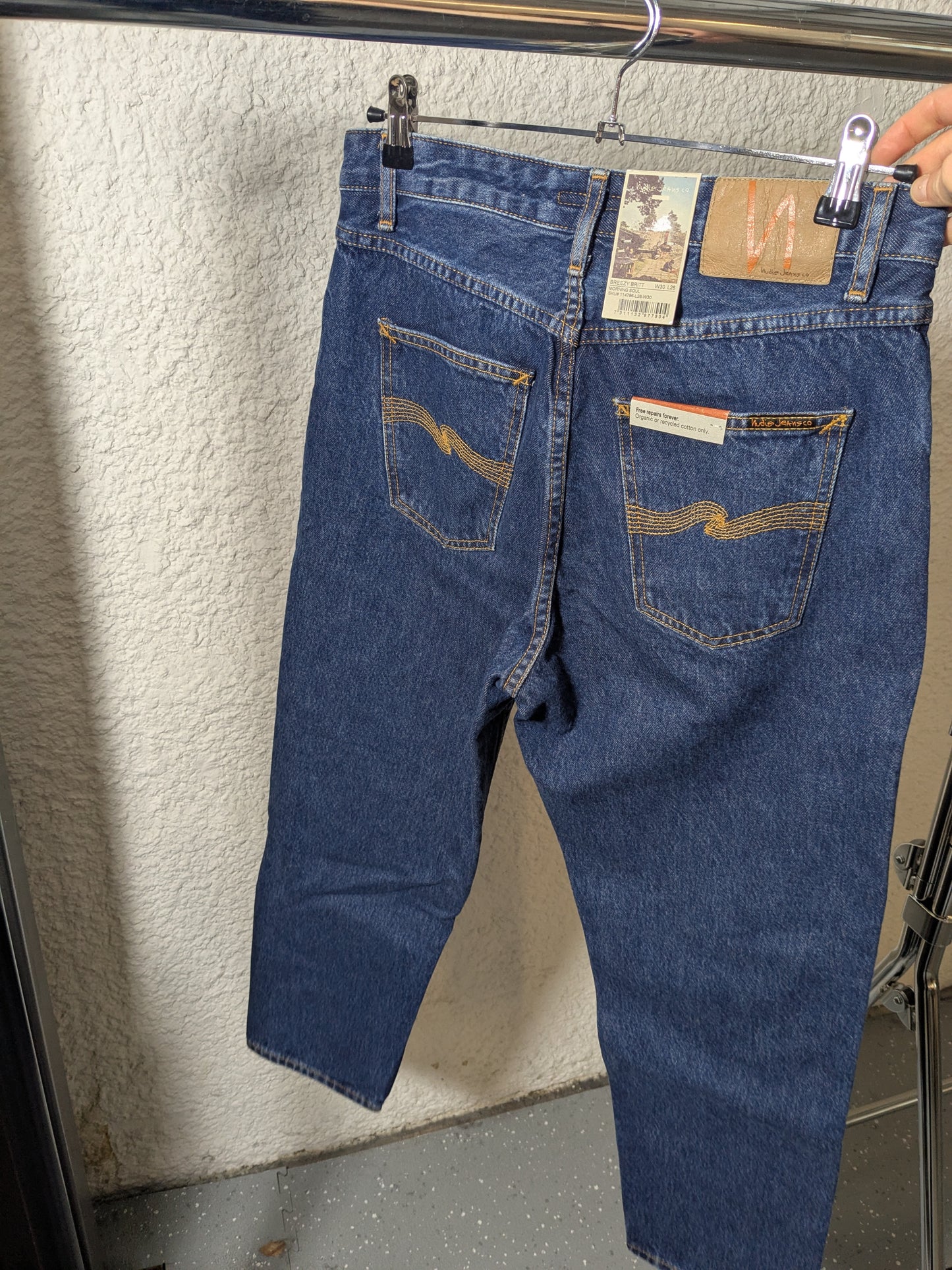 Jean mom en coton bio | bleu 'breezy britt morning soul'